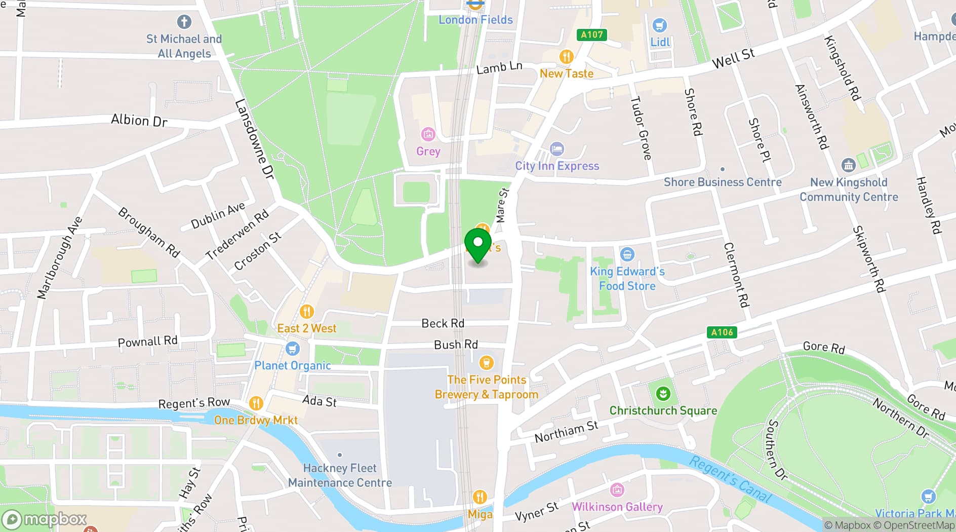 Map showing Bambi 
