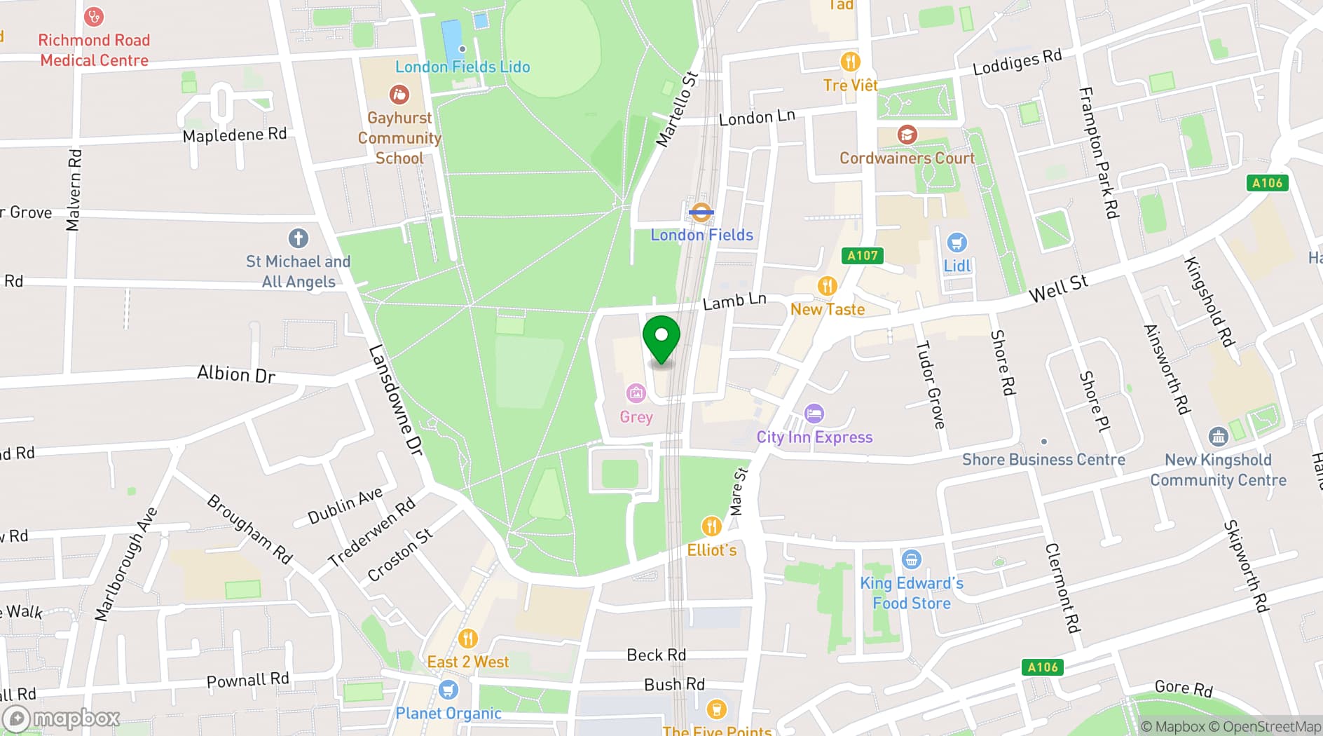 Map showing Brat x Climpson's Arch