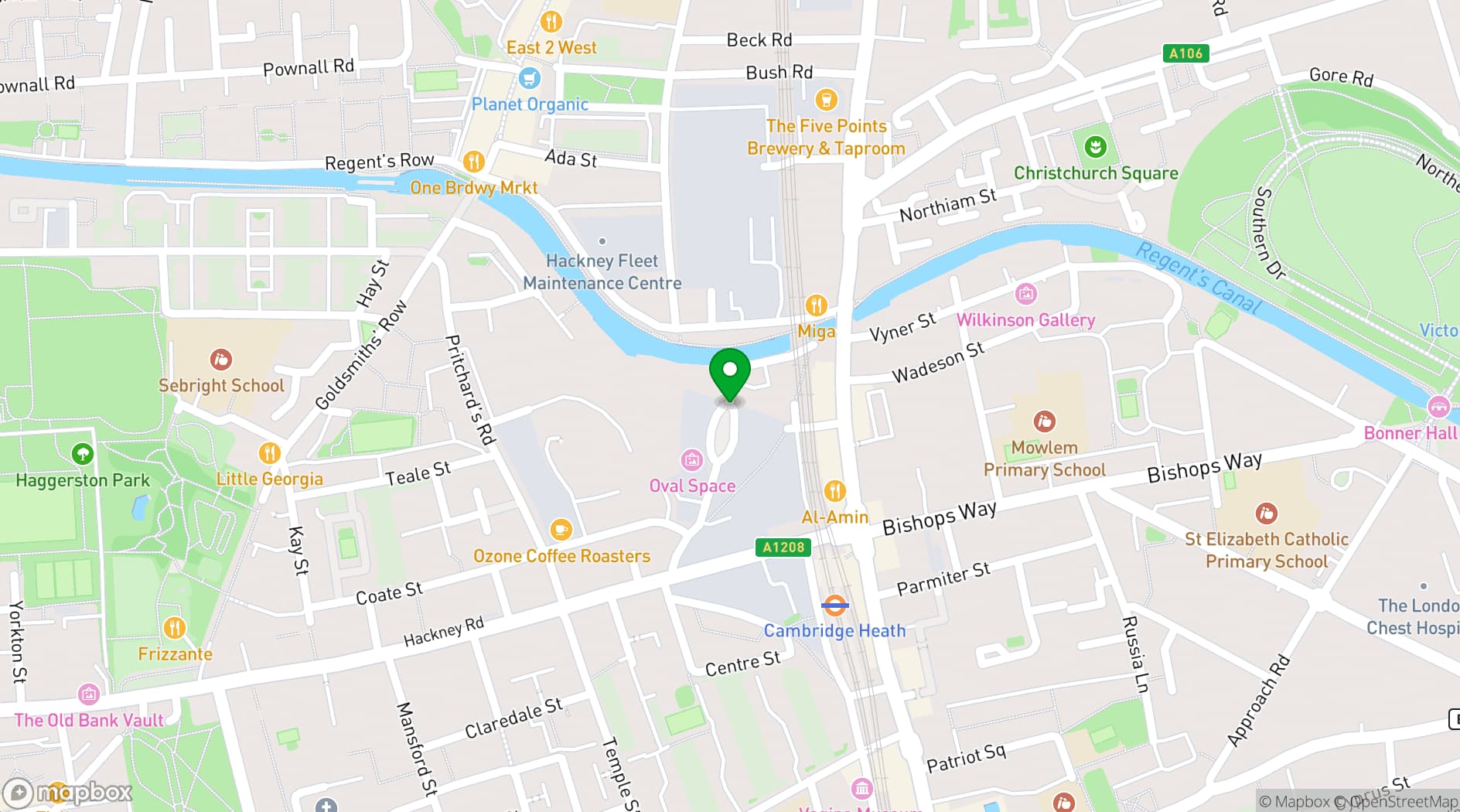 Map showing GrooveTank Live