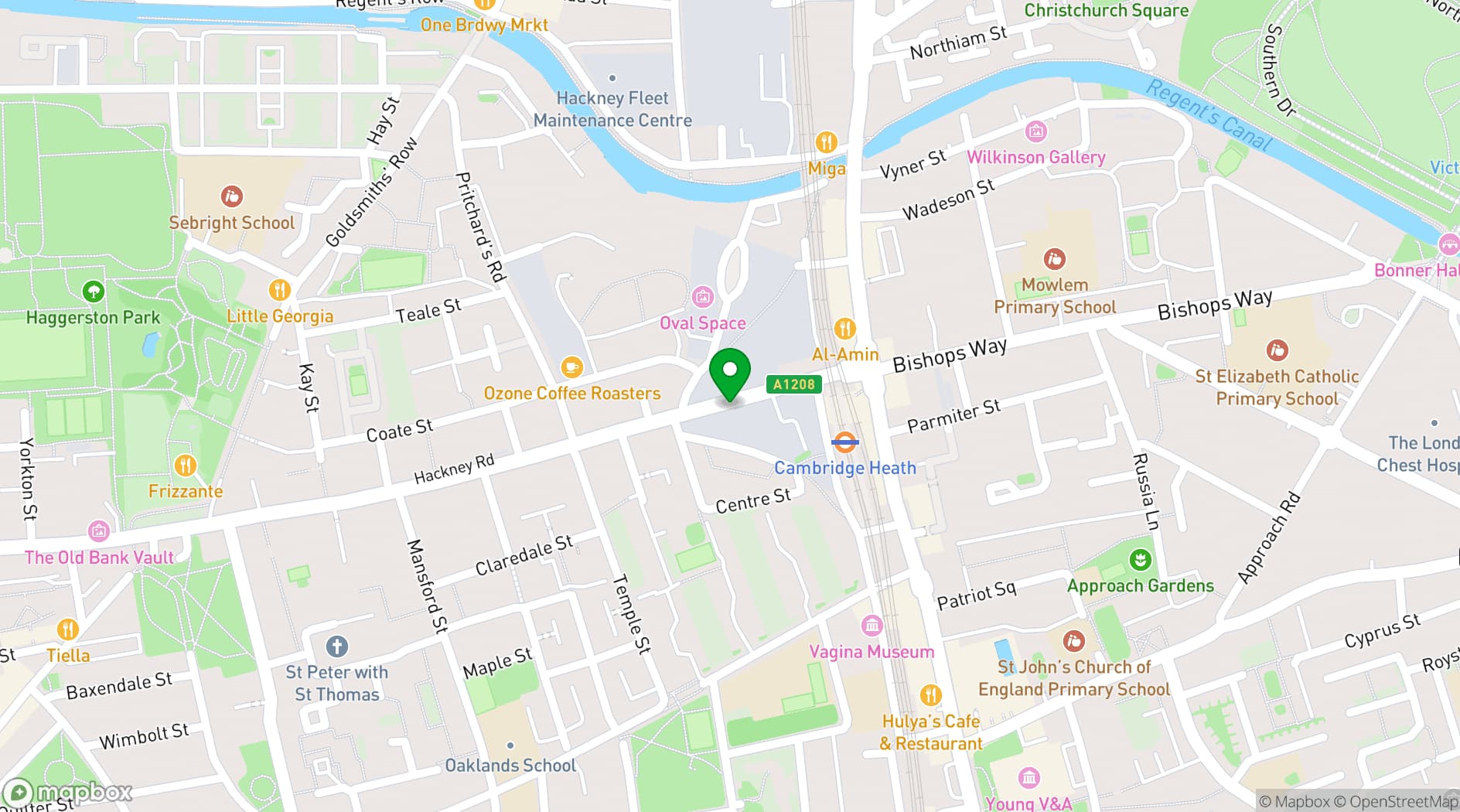 Map showing Apiary Studios