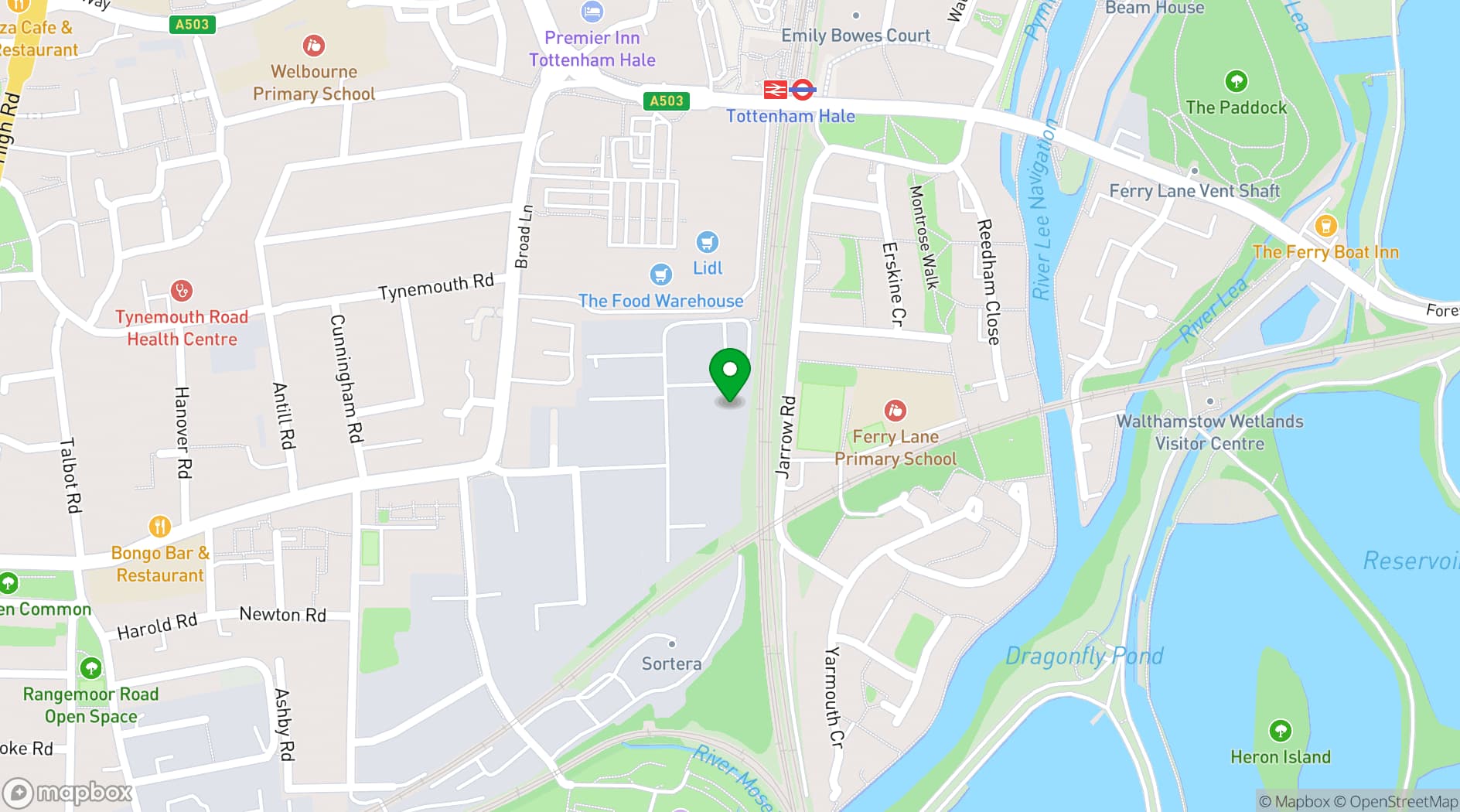 Map showing Archives