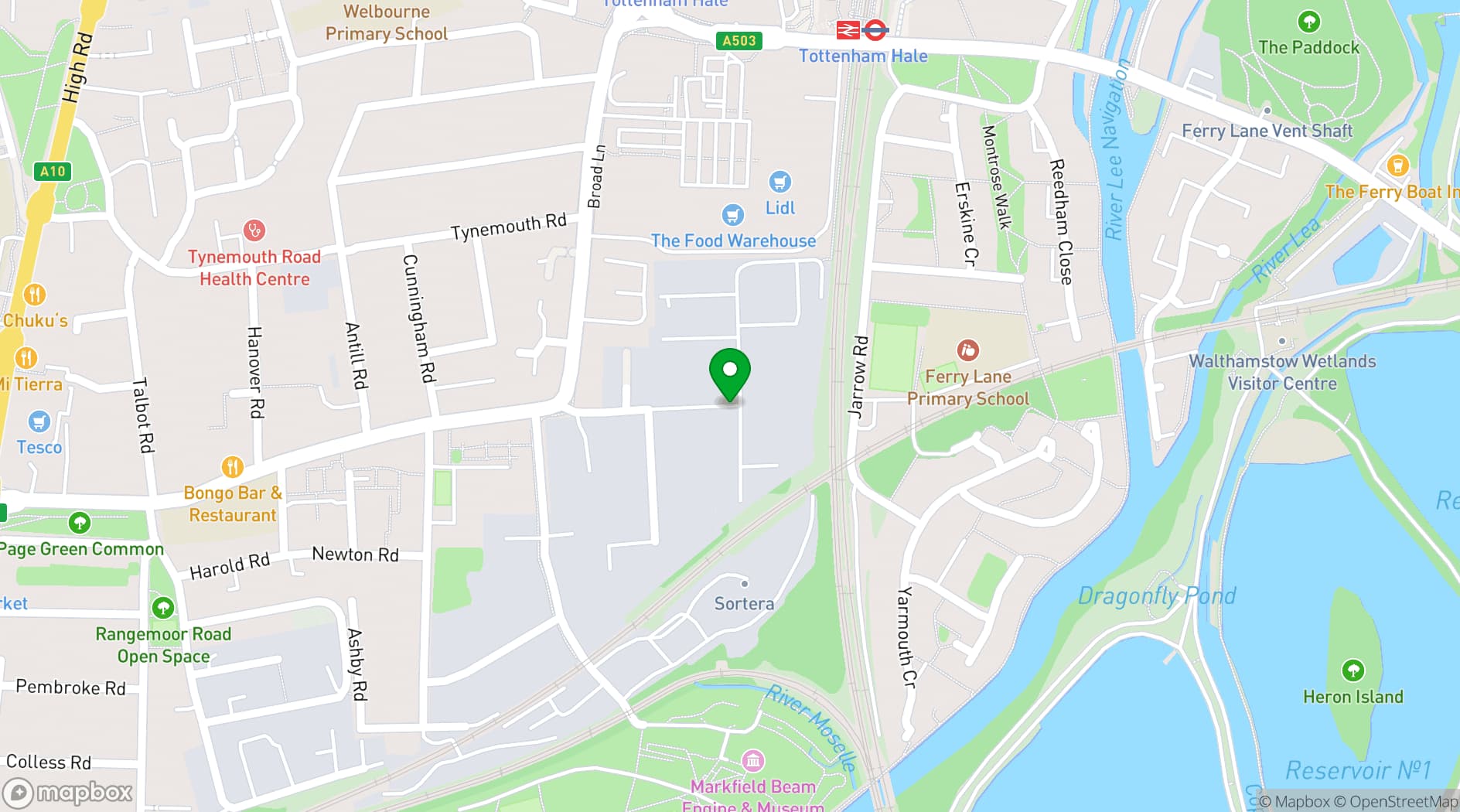 Map showing Aseptic Studios