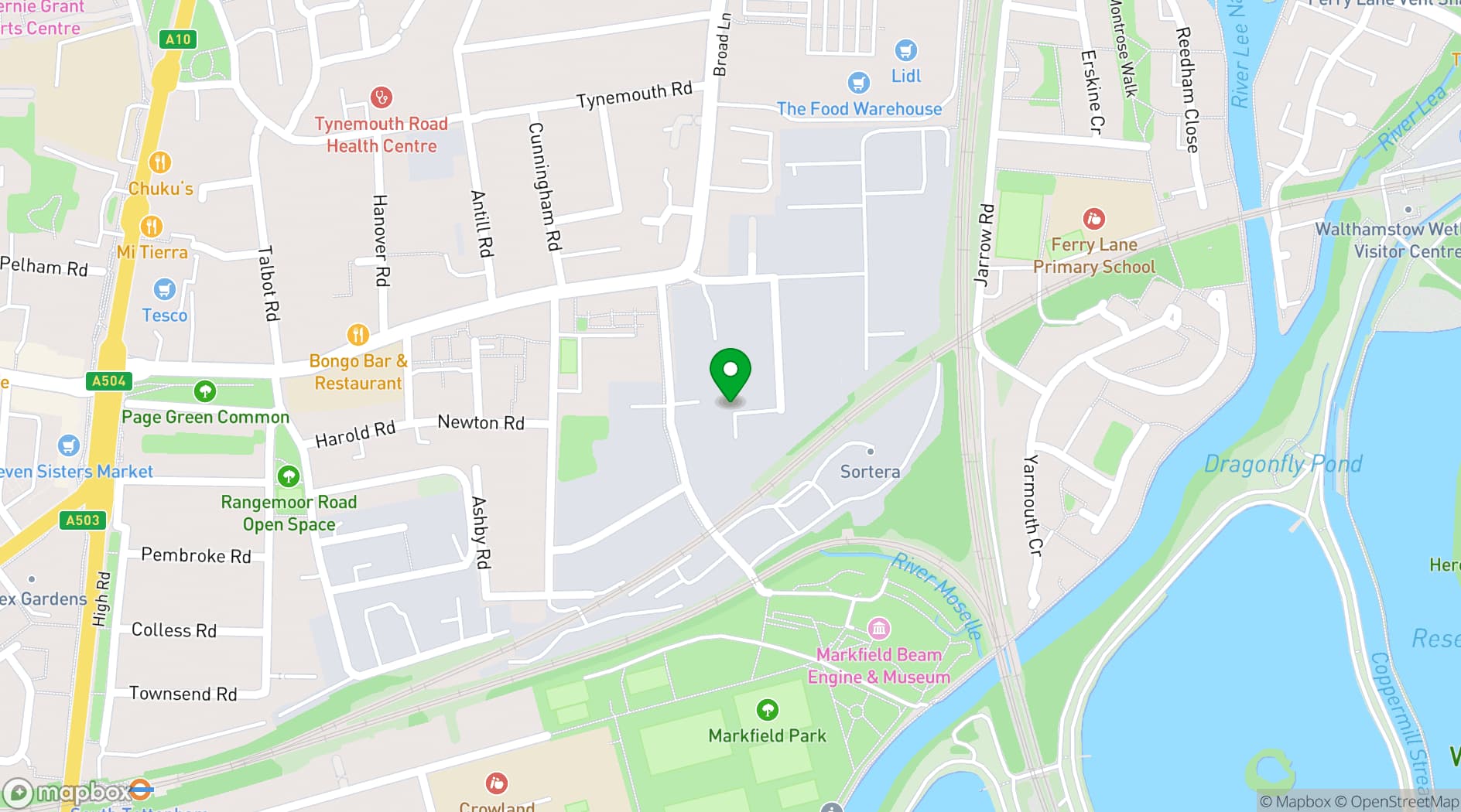 Map showing Craving Coffee