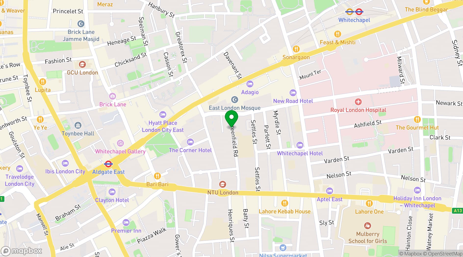Map showing 69 drops studios