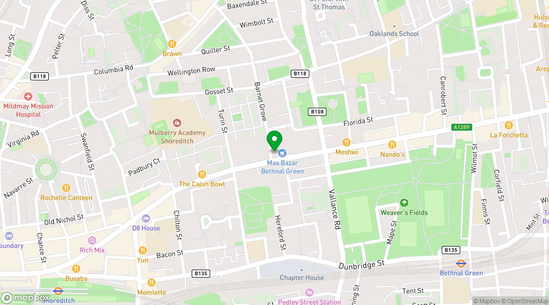 Map showing Knead a Little Love