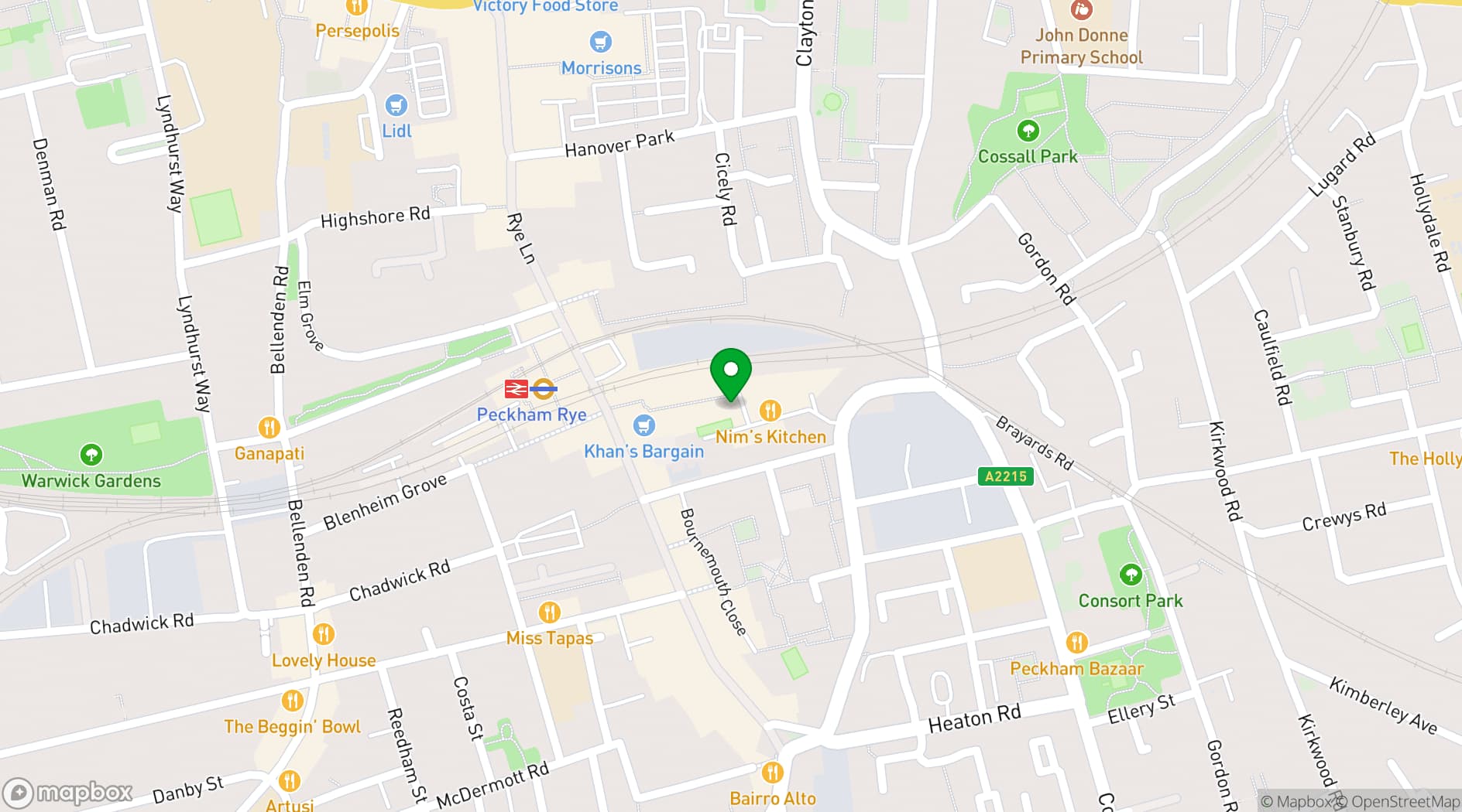 Map showing Social