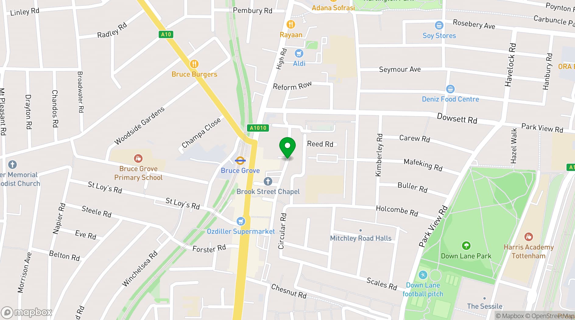 Map showing Beehive