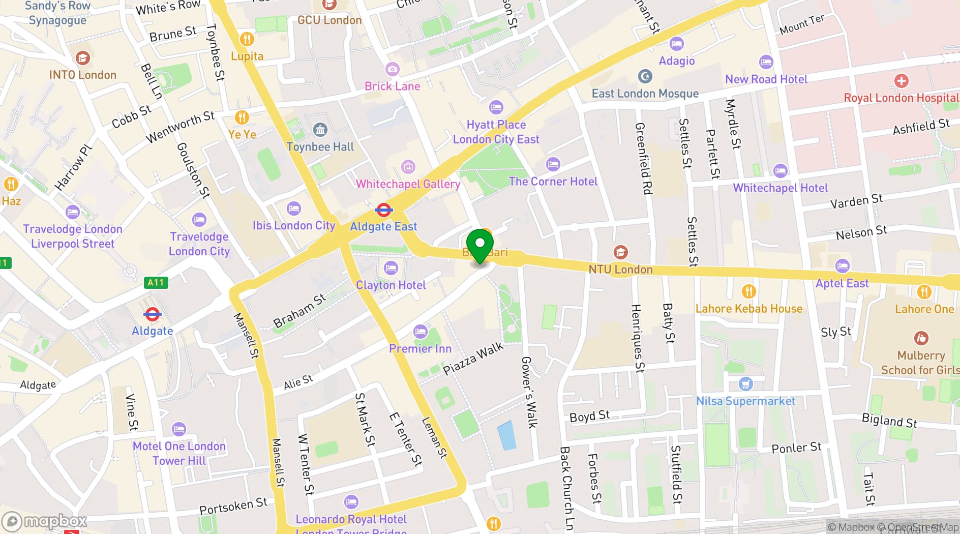 Map showing Swing Patrol