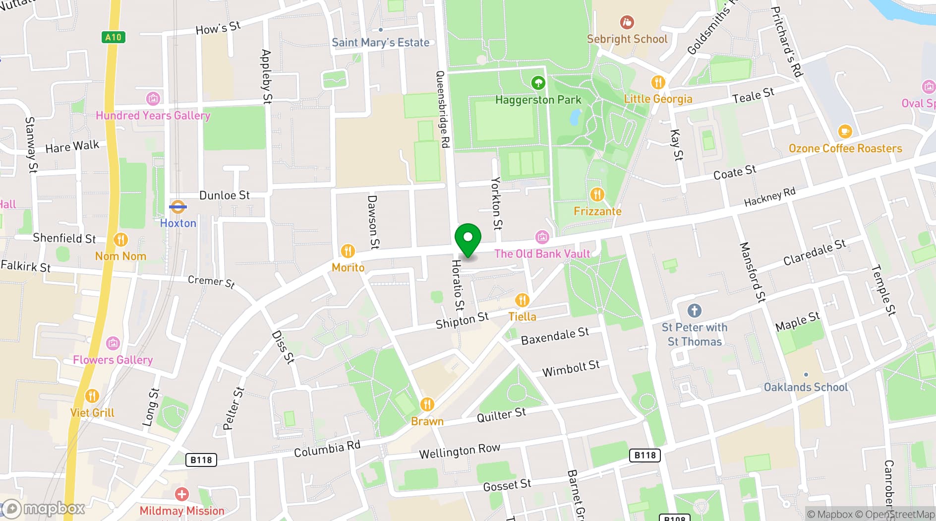 Map showing Blake Studios