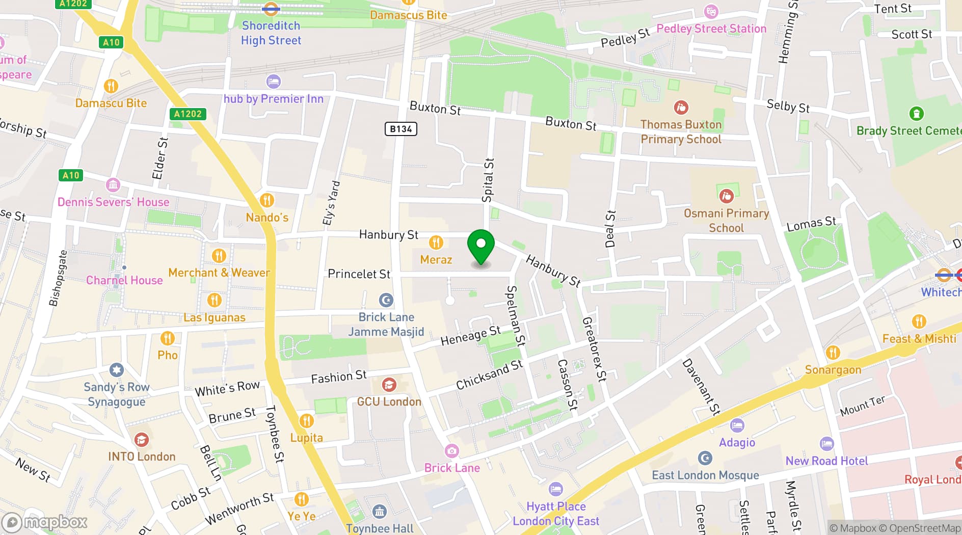 Map showing Space 61 - Art gallery and pop-up space venue