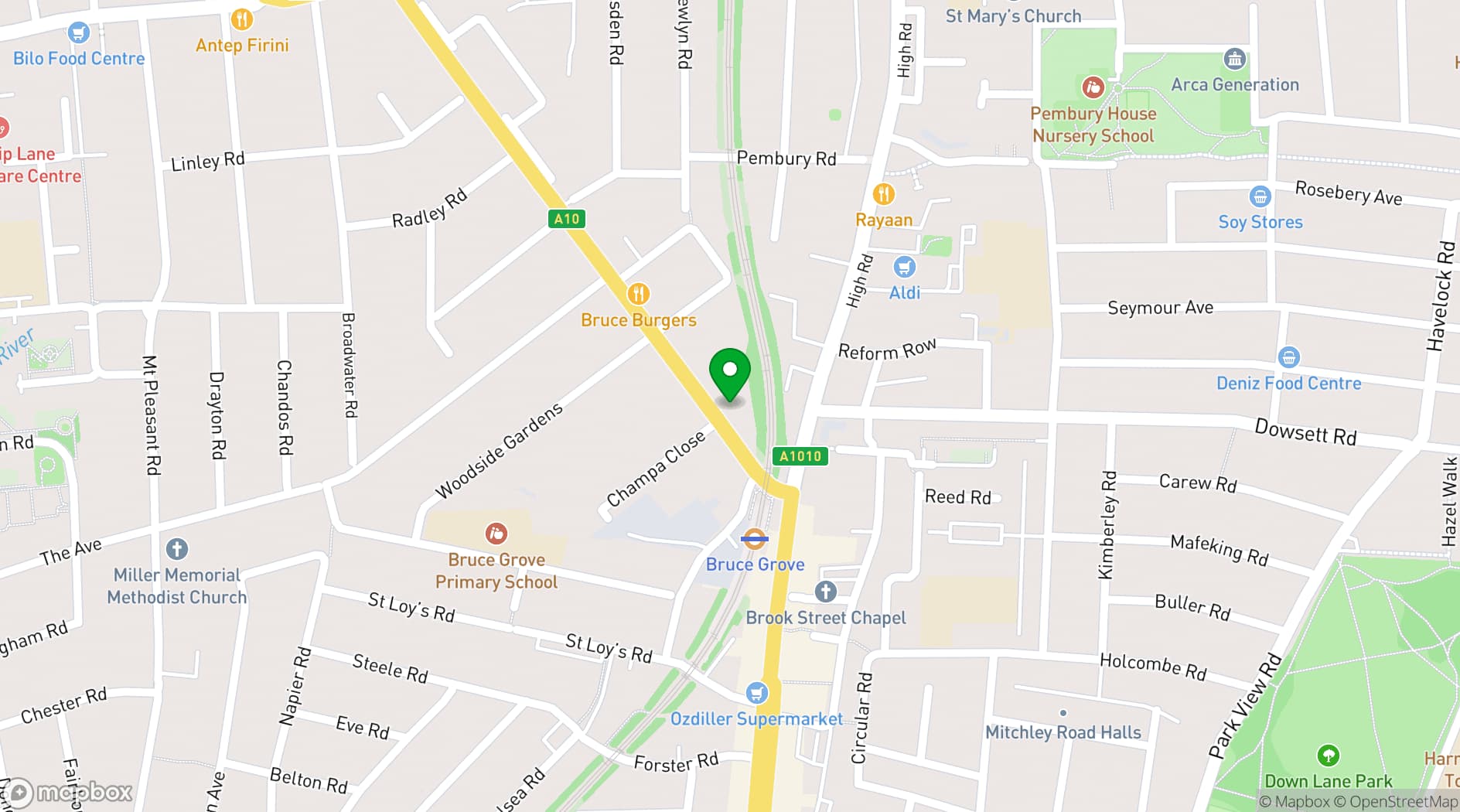 Map showing Roller Nation