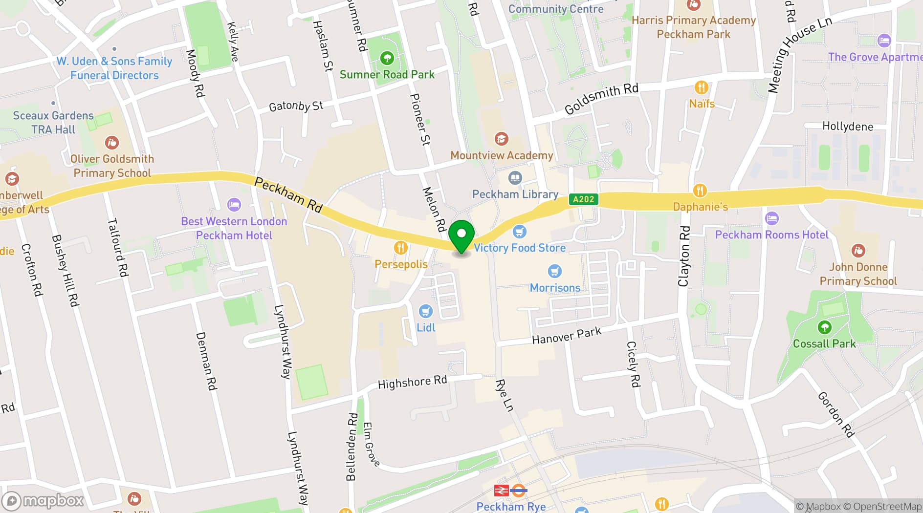 Map showing TOLA