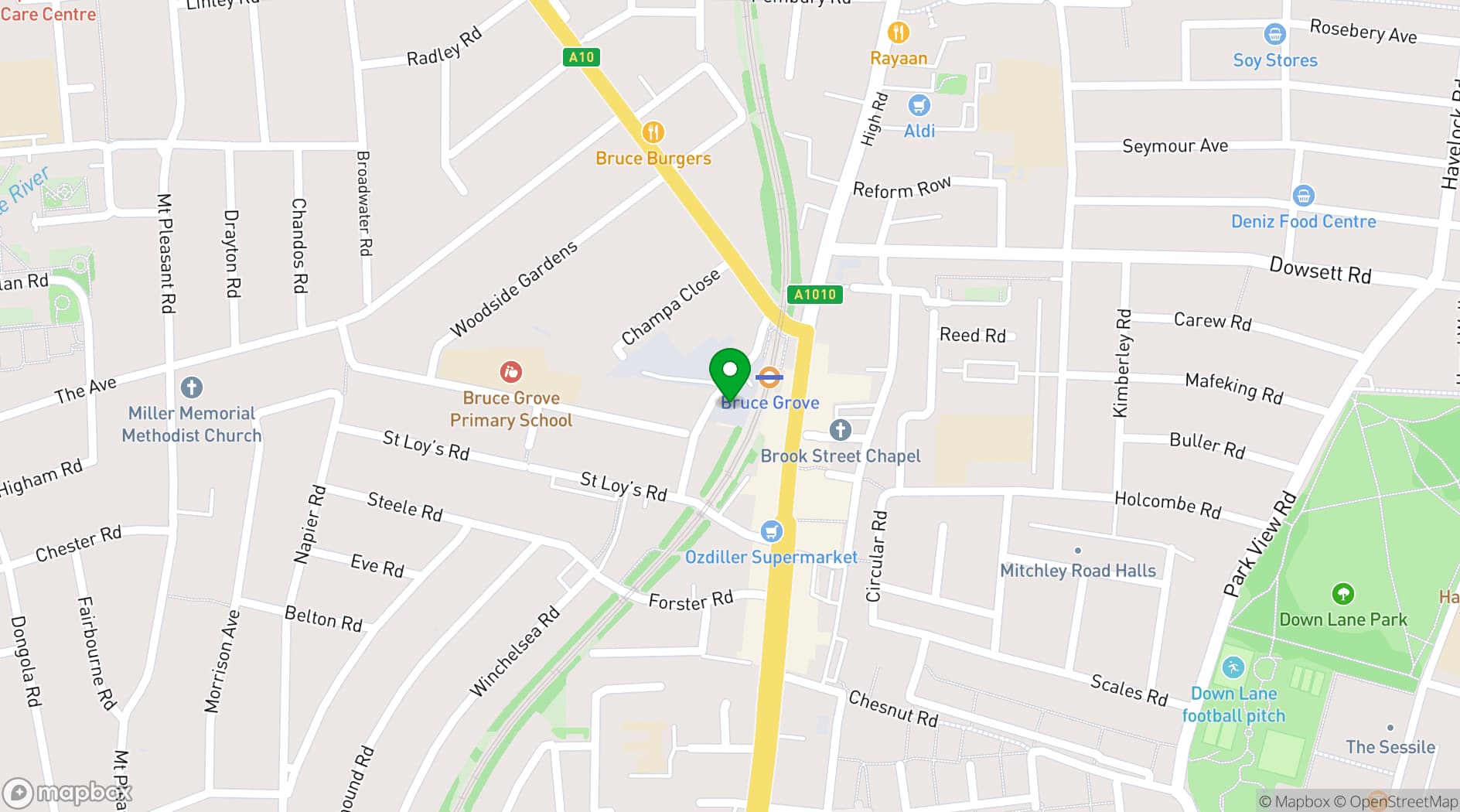 Map showing North London Community House