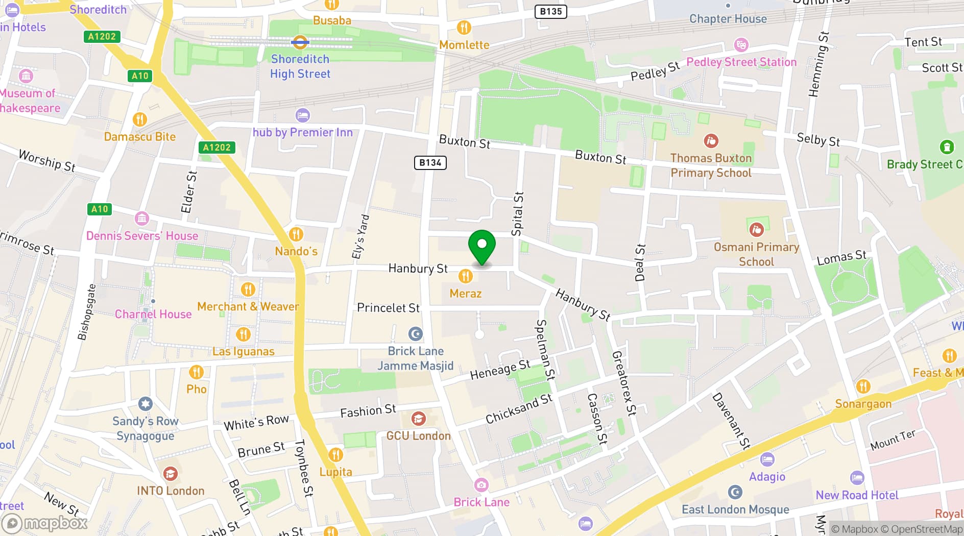 Map showing Libreria