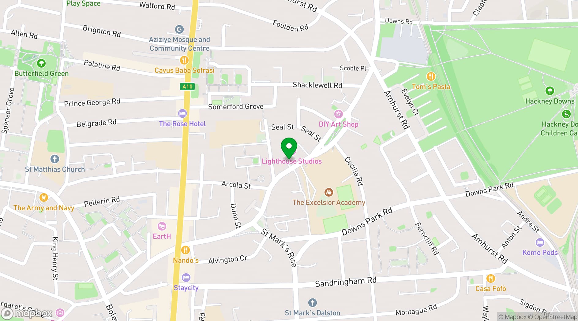 Map showing KRAFTEKNO GALLERY STUDIO