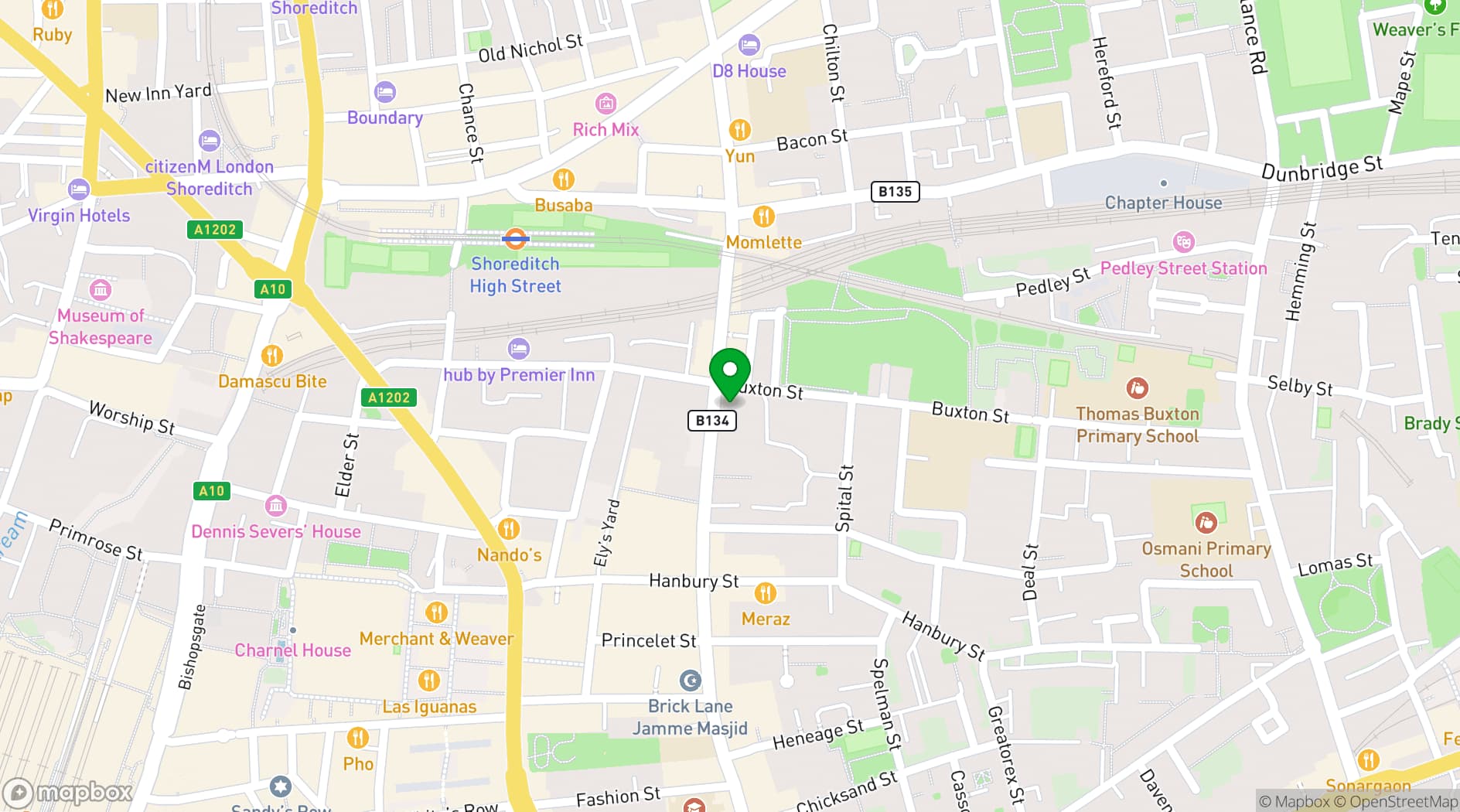 Map showing Boiler House