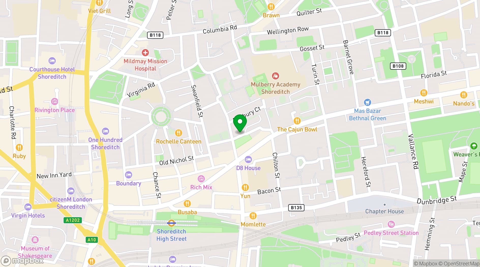 Map showing FOMO