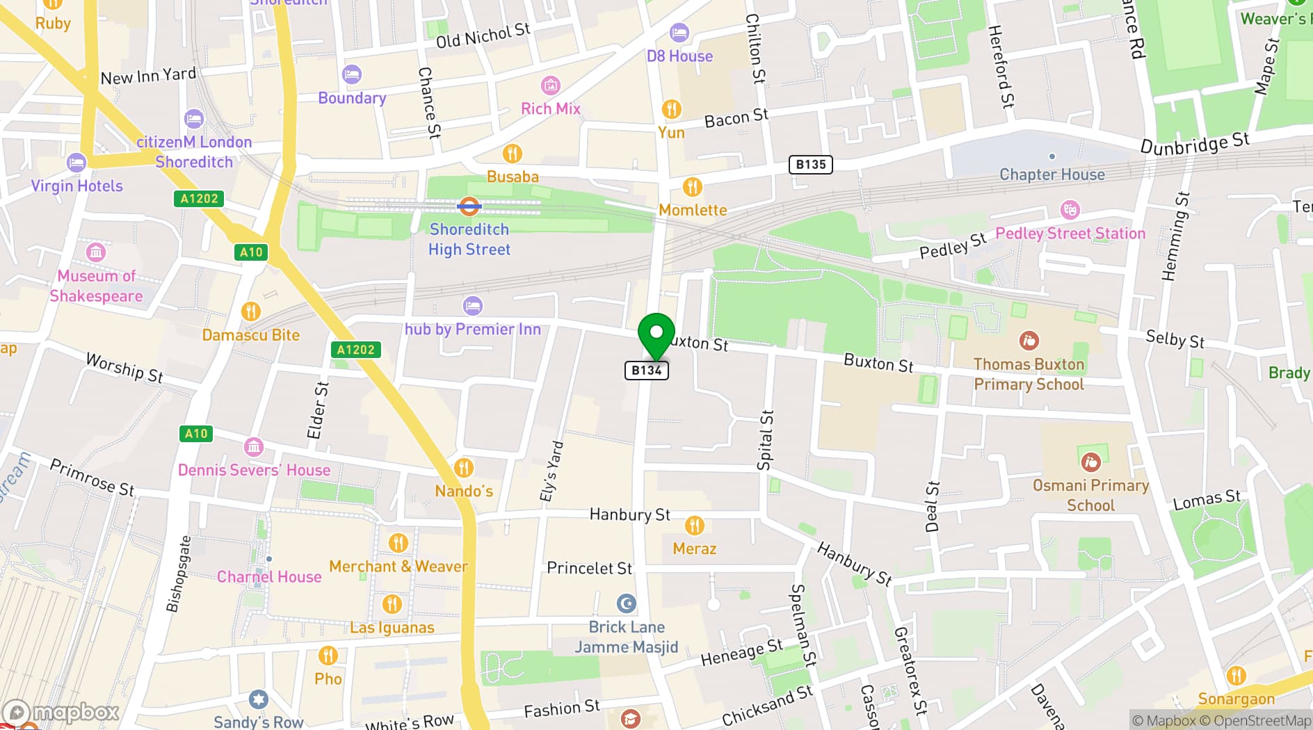Map showing Core Studio