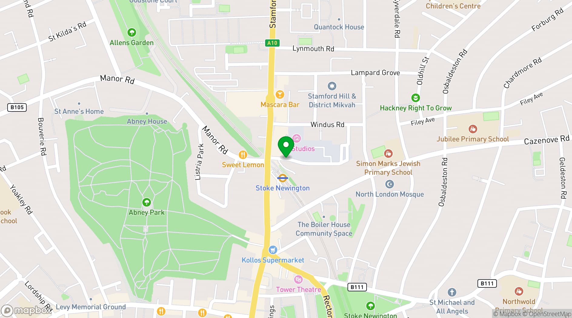Map showing The Beehive