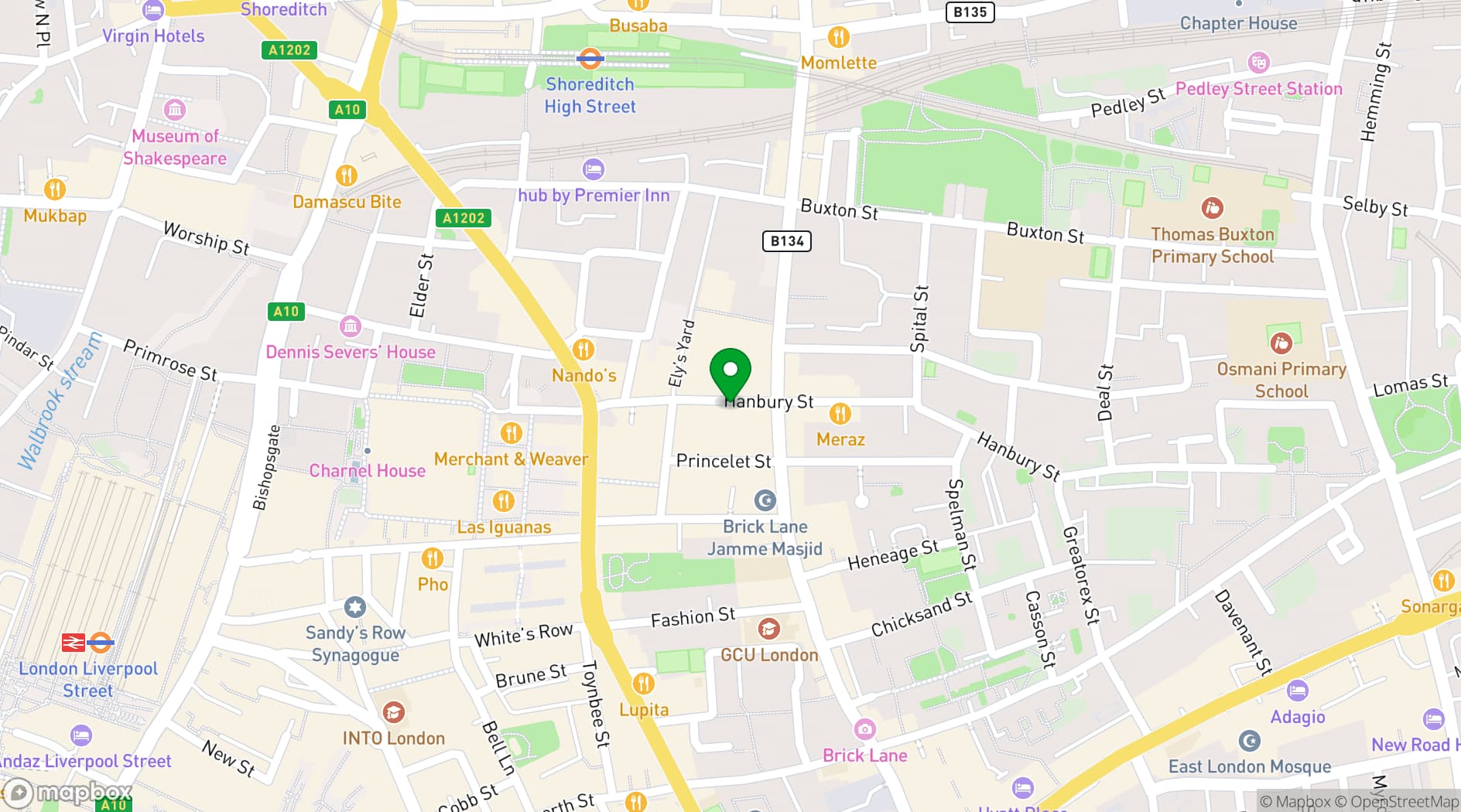 Map showing Kobi Nazrul Centre