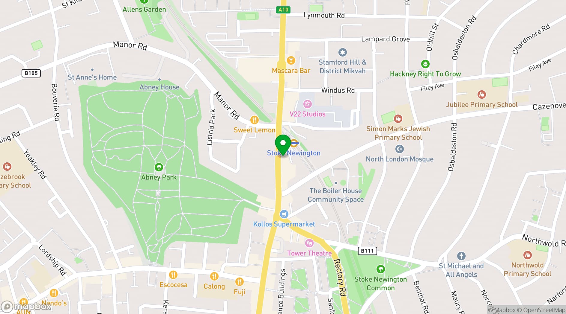 Map showing Hesitate Studio Space