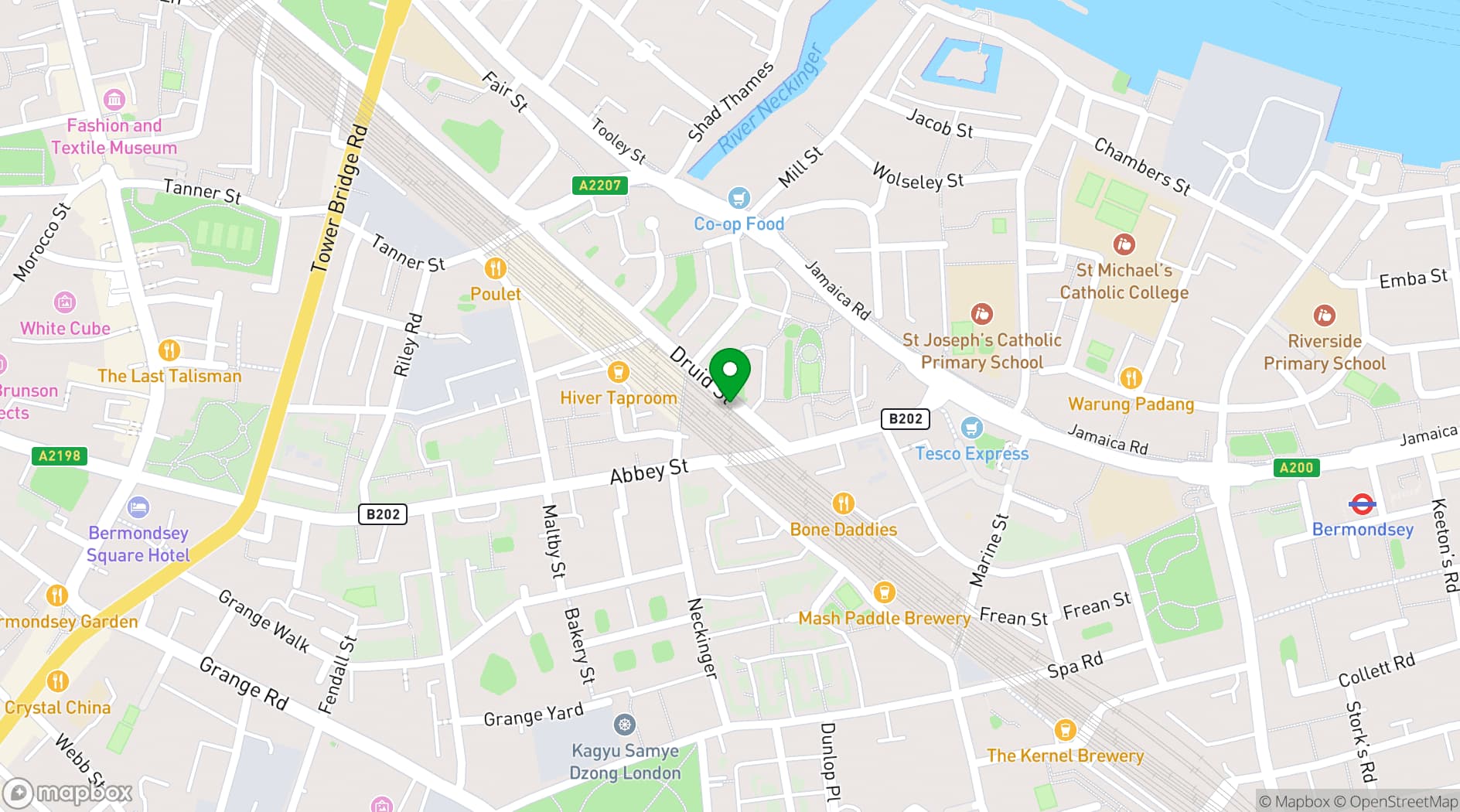 Map showing Pedro's Wine Bar