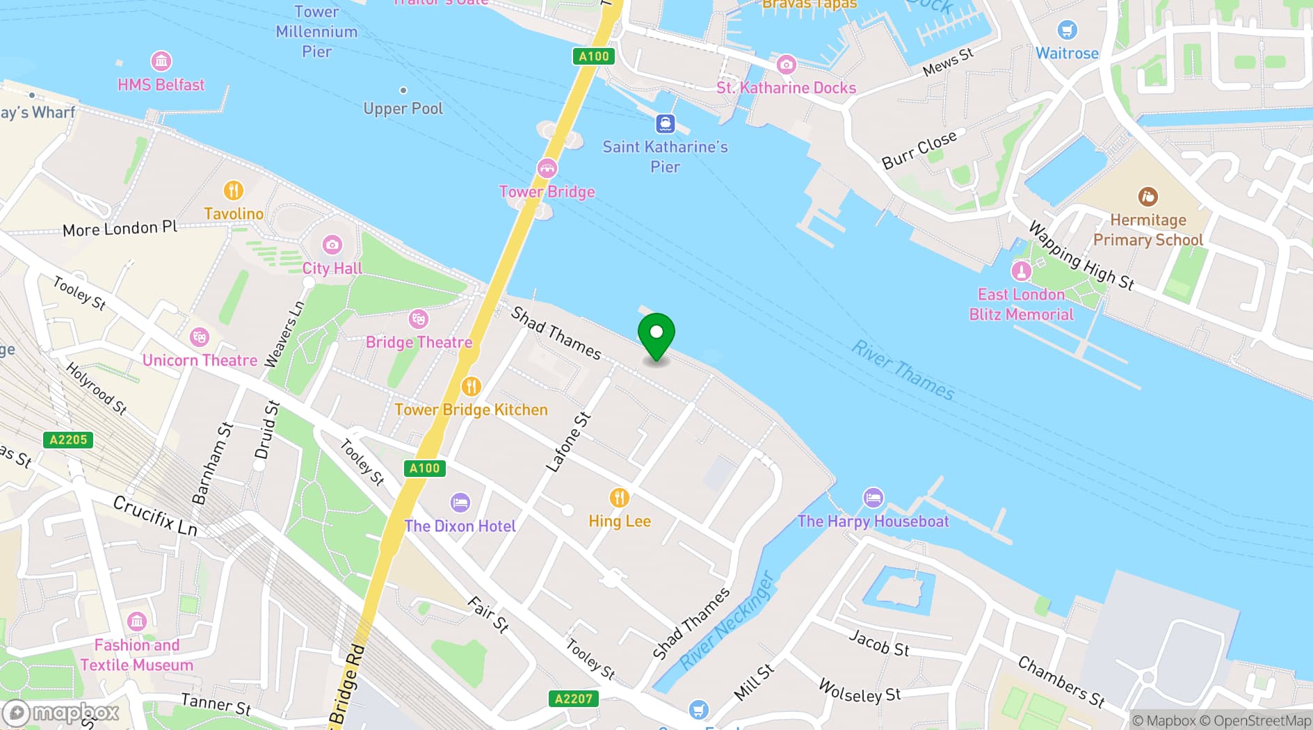 Map showing Le Pont de la Tour