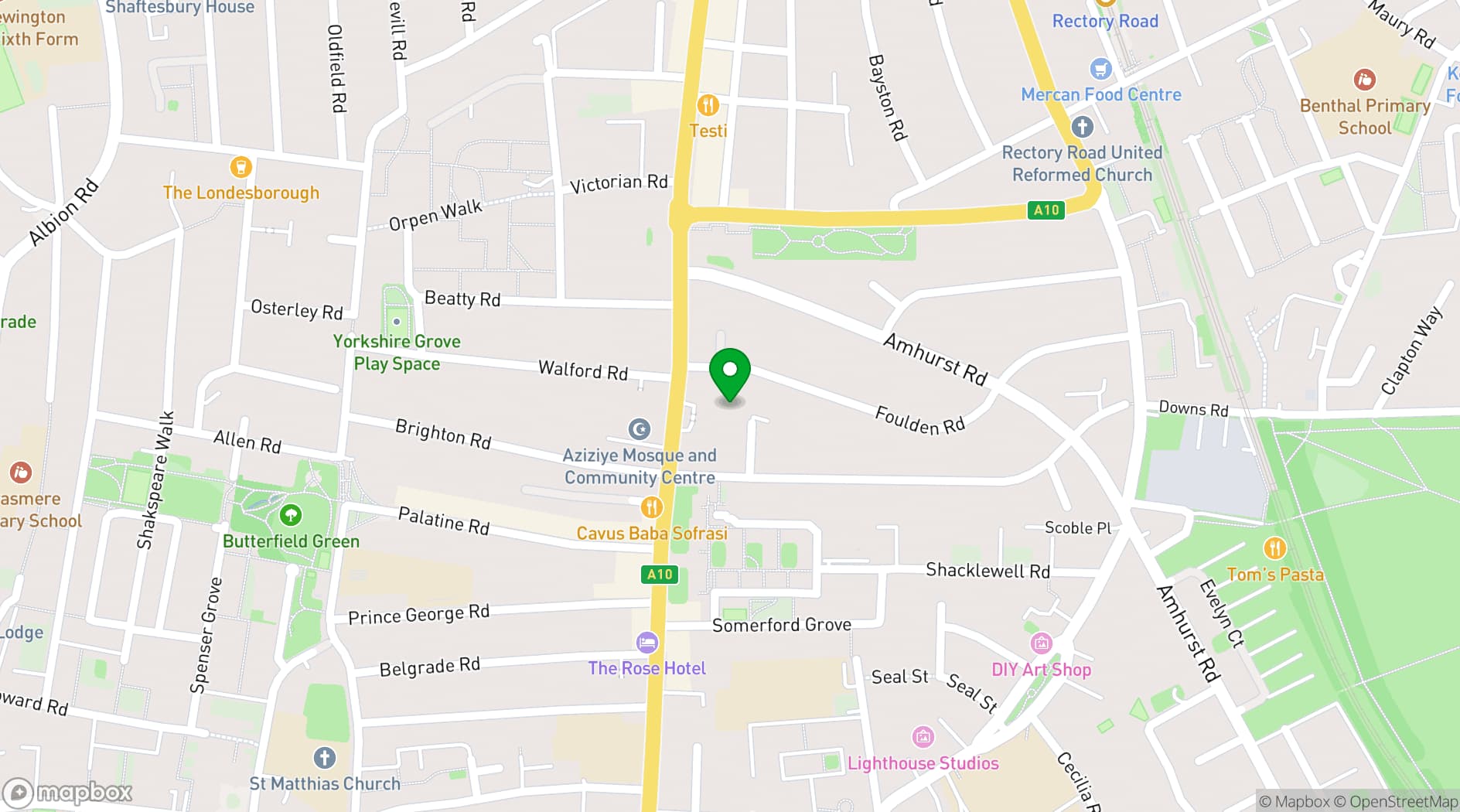 Map showing Total Refreshment Centre