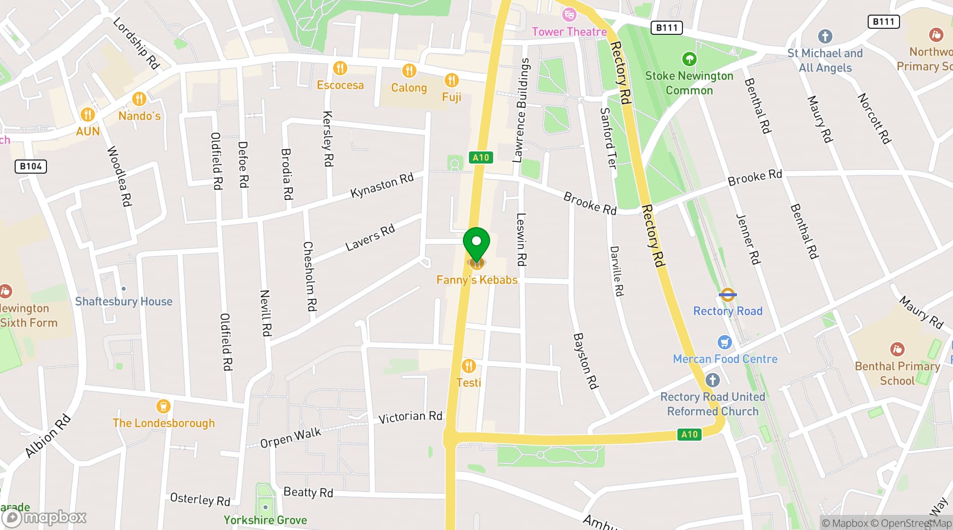 Map showing STEREO92