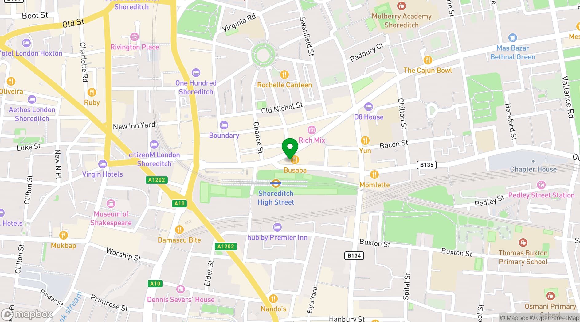 Map showing The Rum Kitchen
