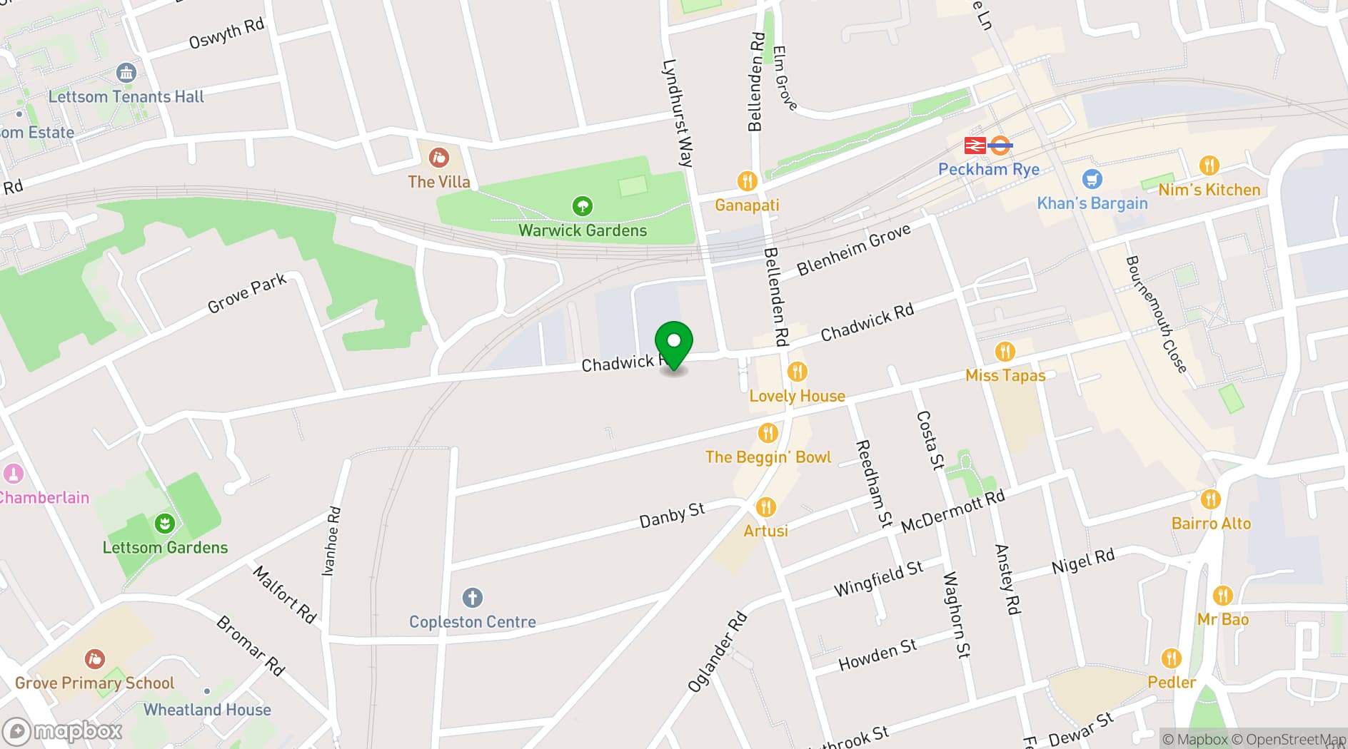 Map showing Dragon Smoke Studios