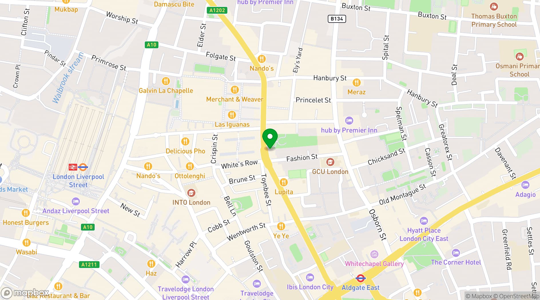 Map showing Abracadabra Hub 