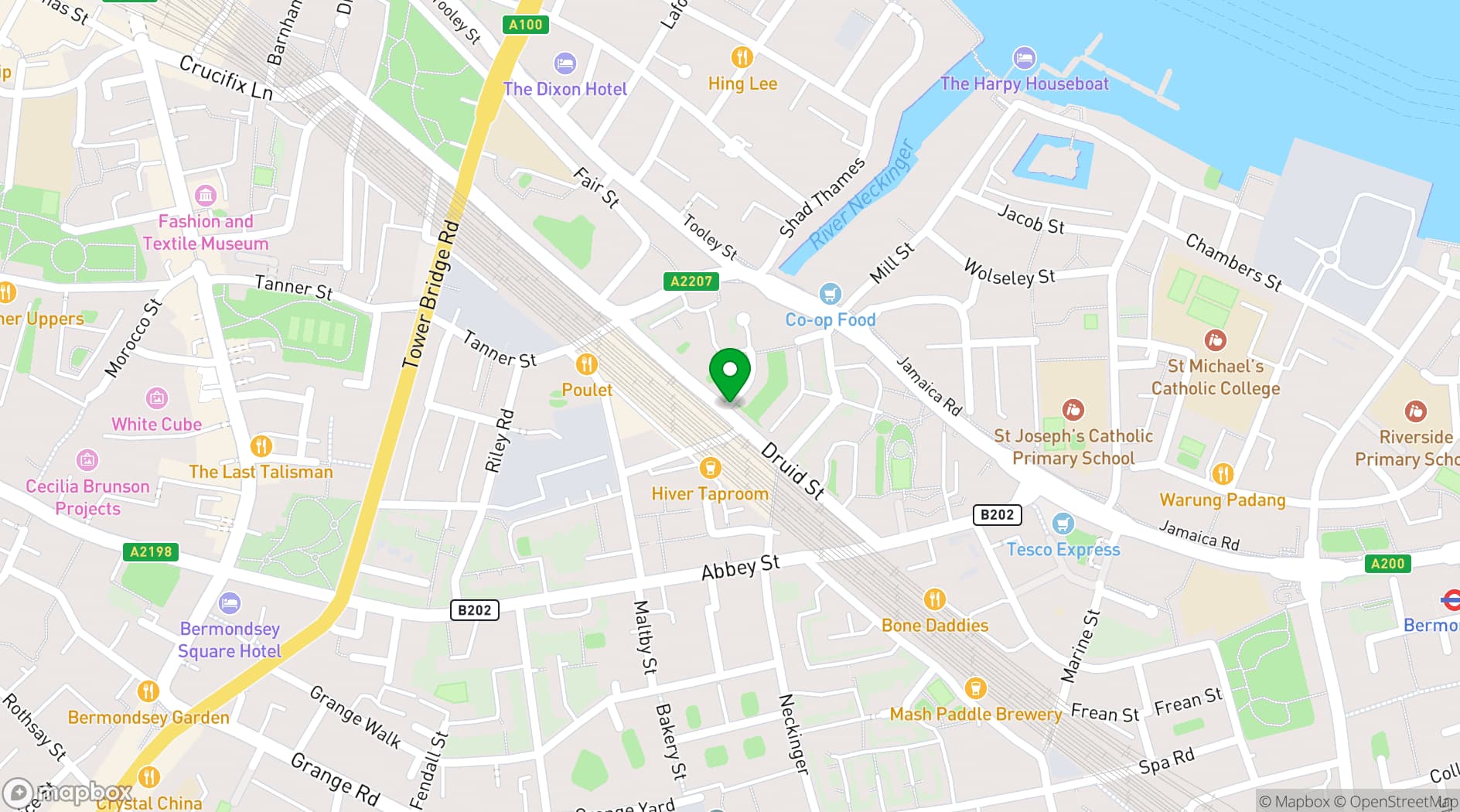 Map showing Comptoir Bakery