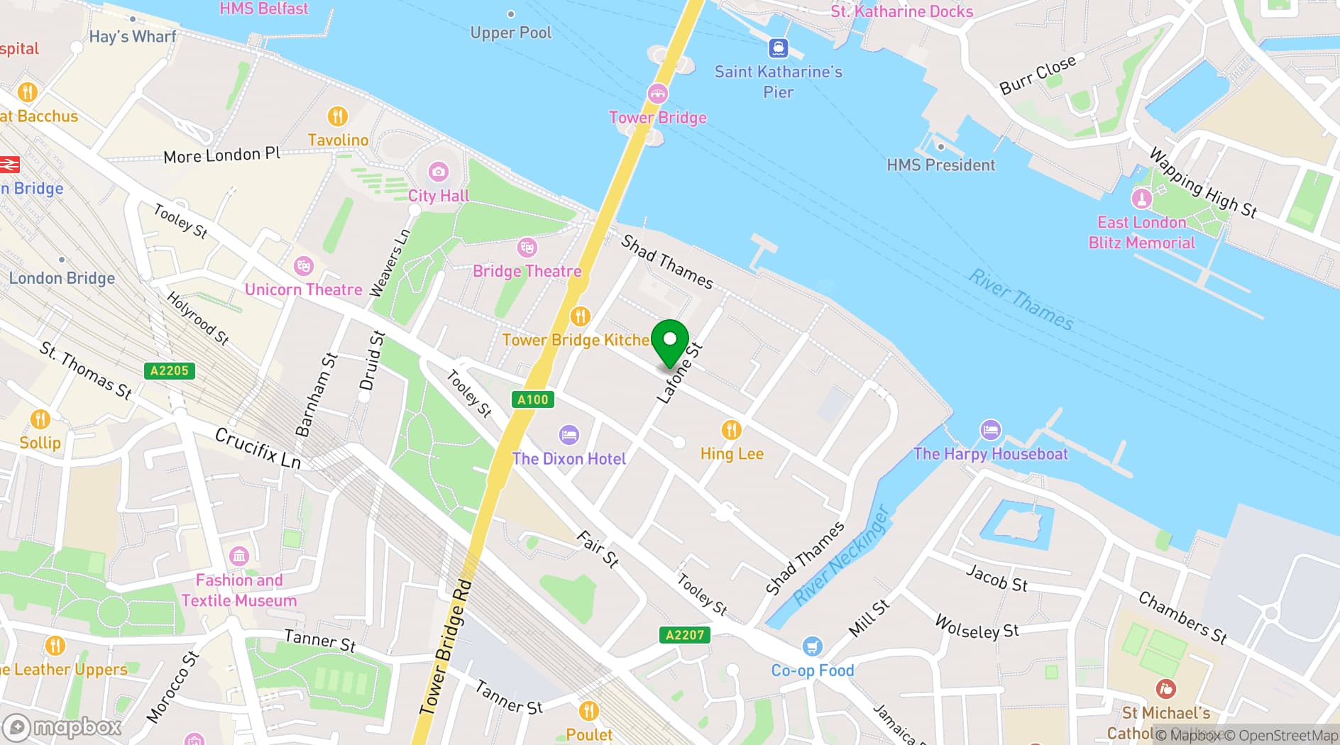 Map showing The Dean Swift
