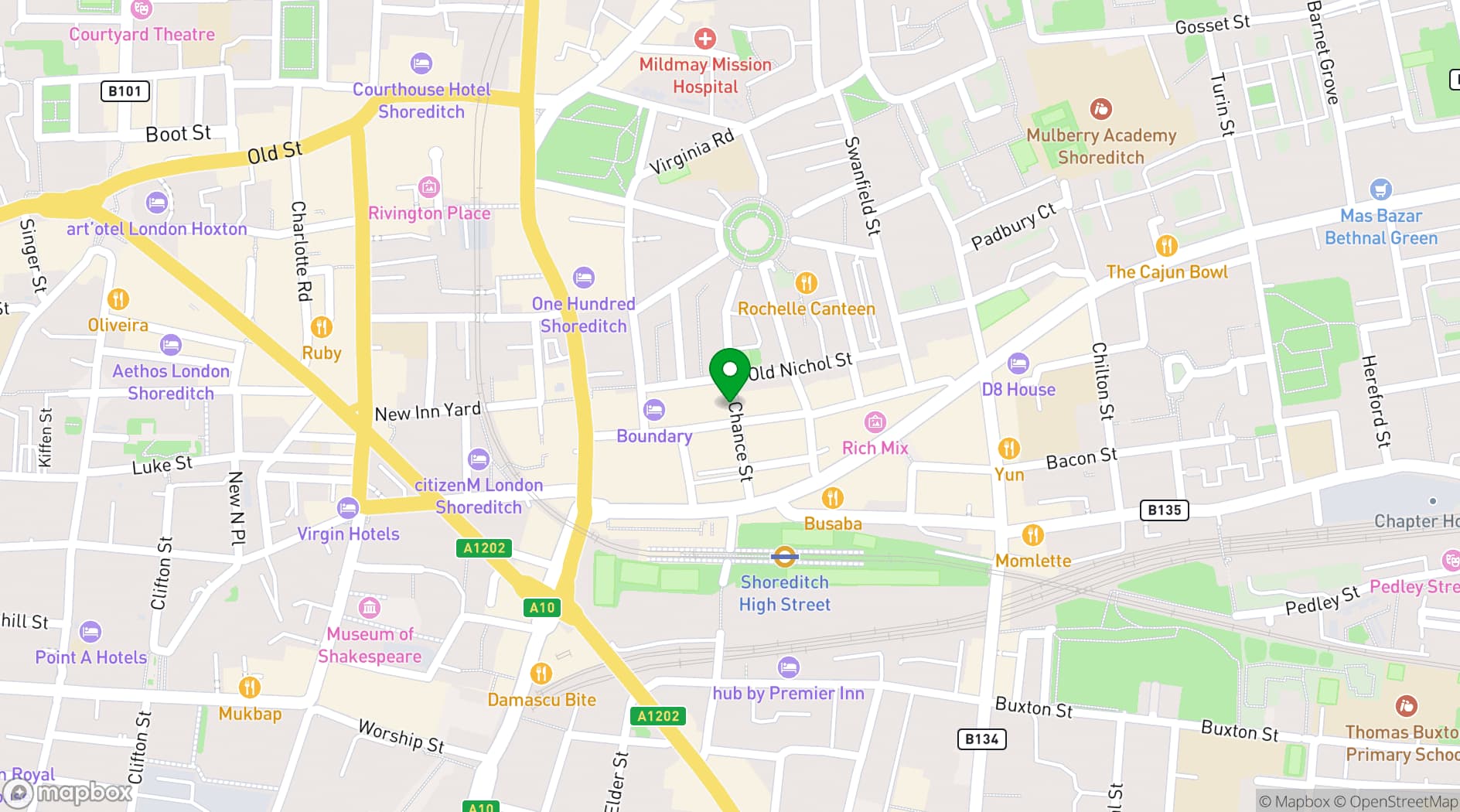Map showing Cycene