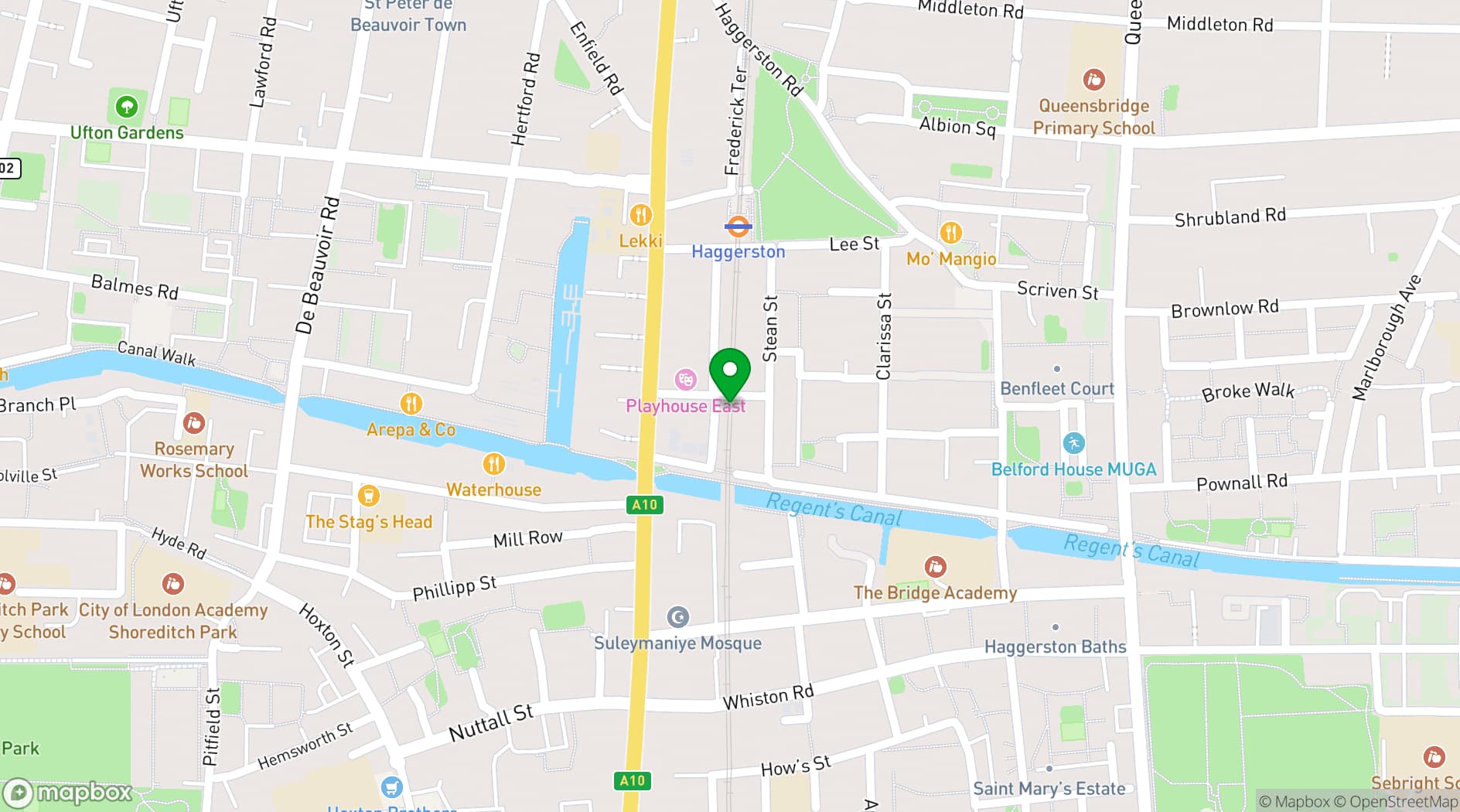 Map showing Otherworld VR Victoria (London)