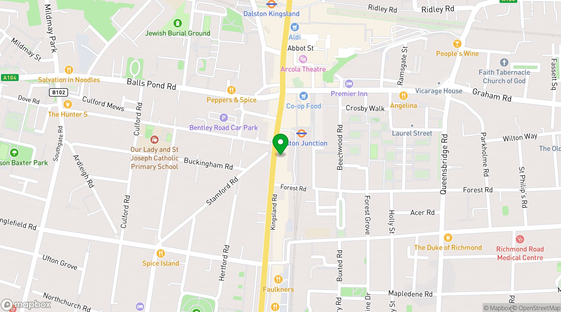Map showing Chips n Dat