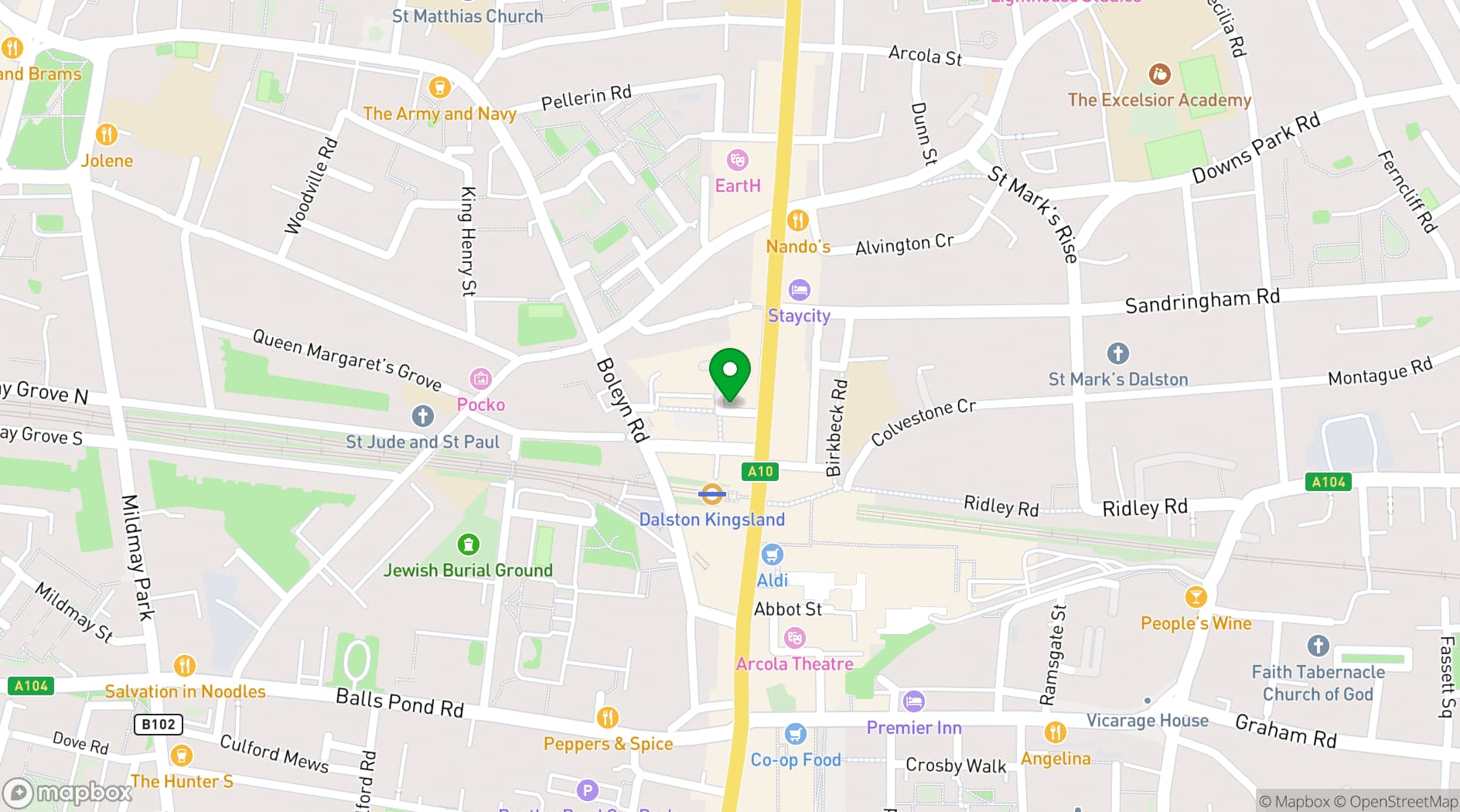 Map showing Vortex