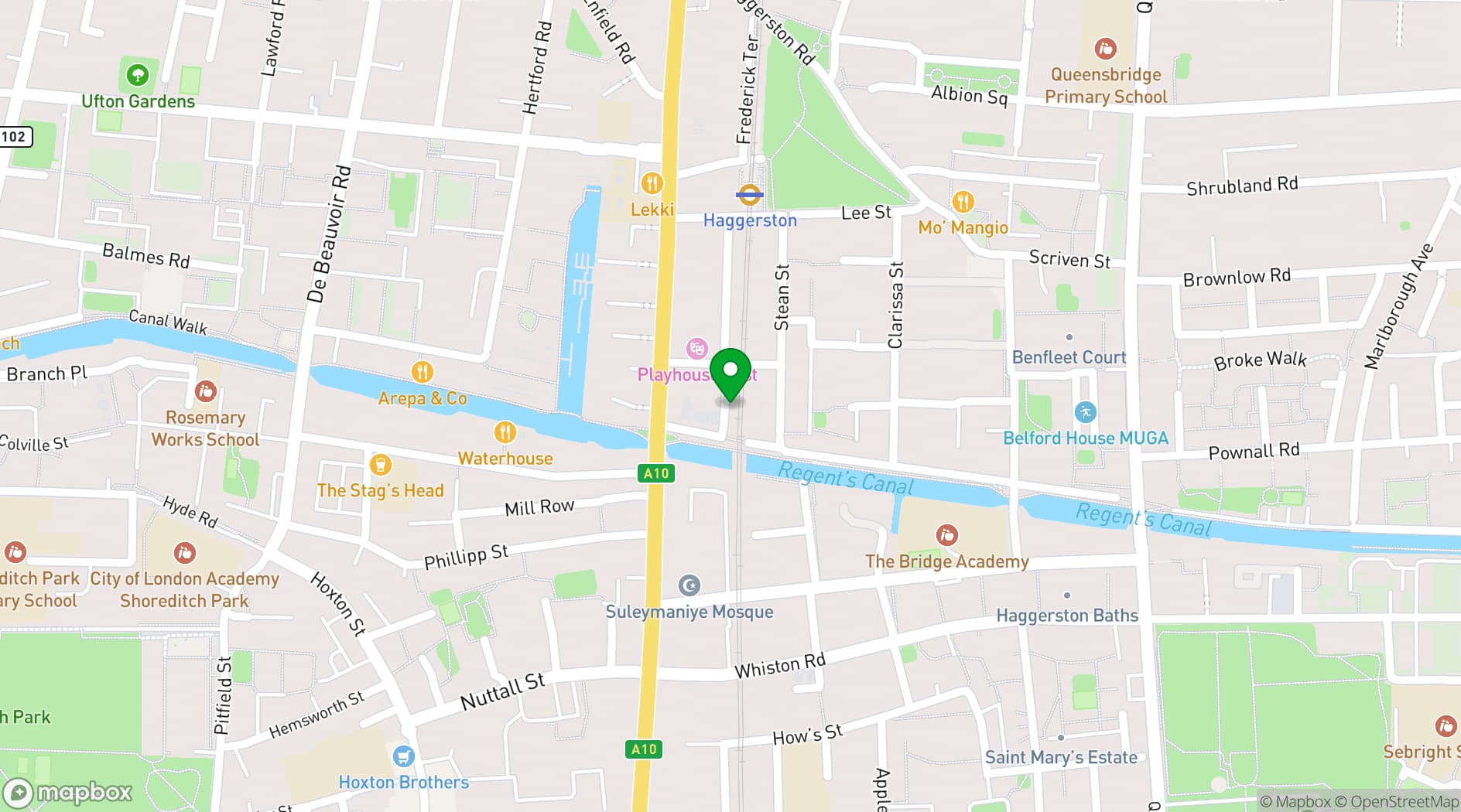 Map showing TripSpace