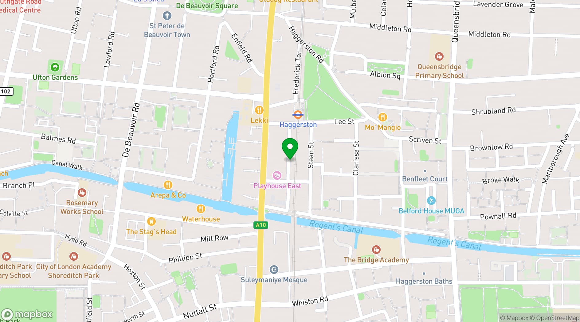 Map showing The Empire Film Studios