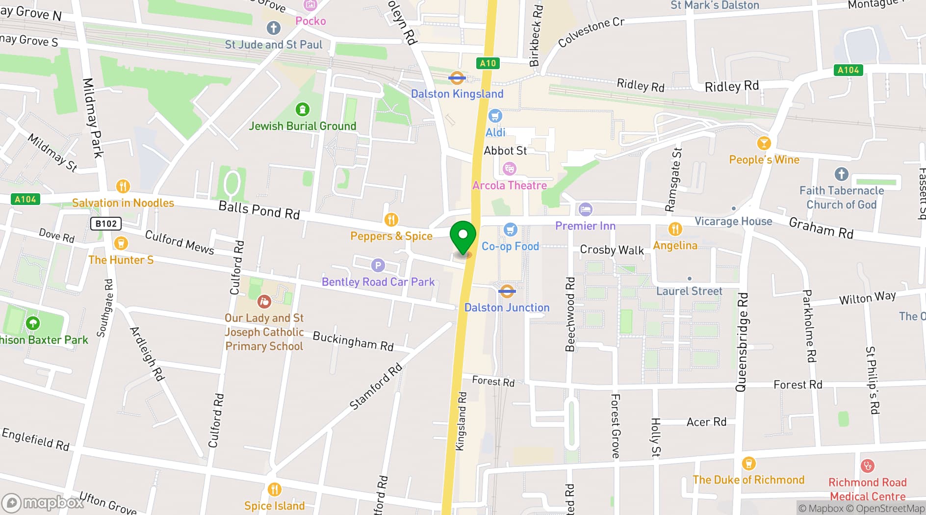 Map showing BSMT Space
