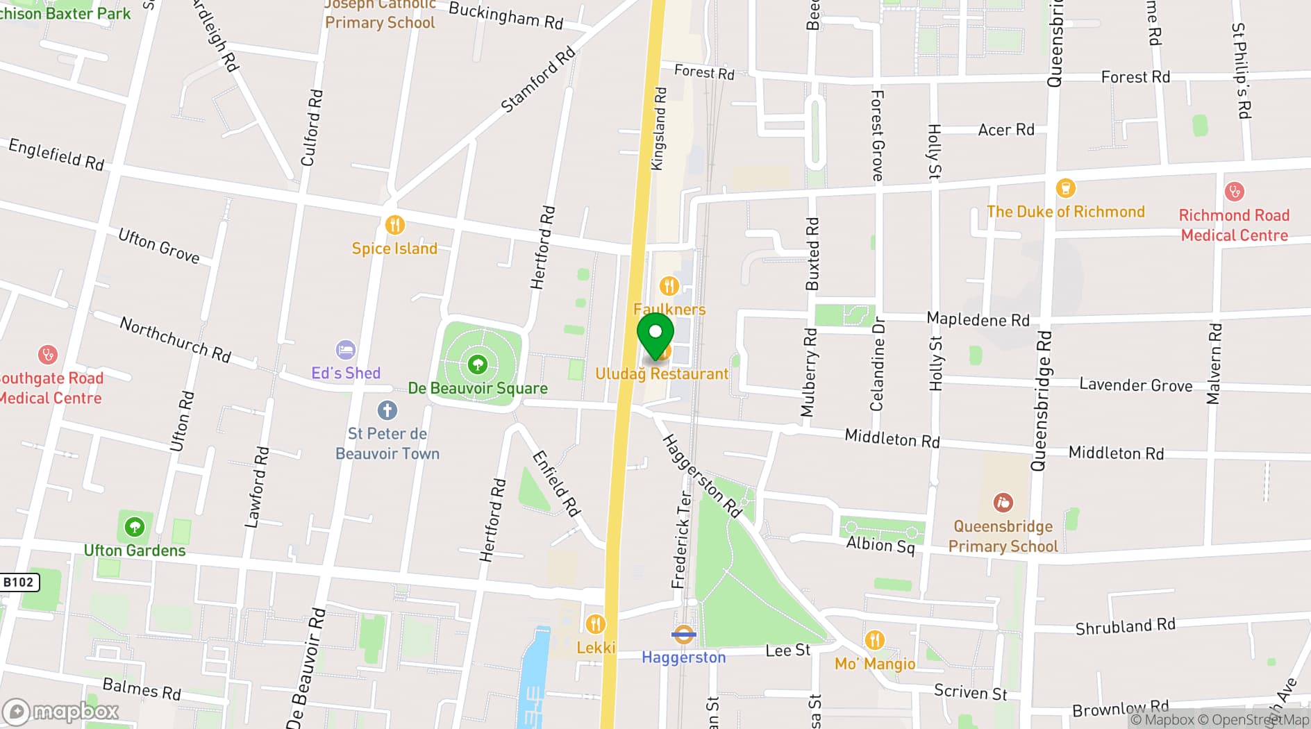 Map showing Chick N Sours 