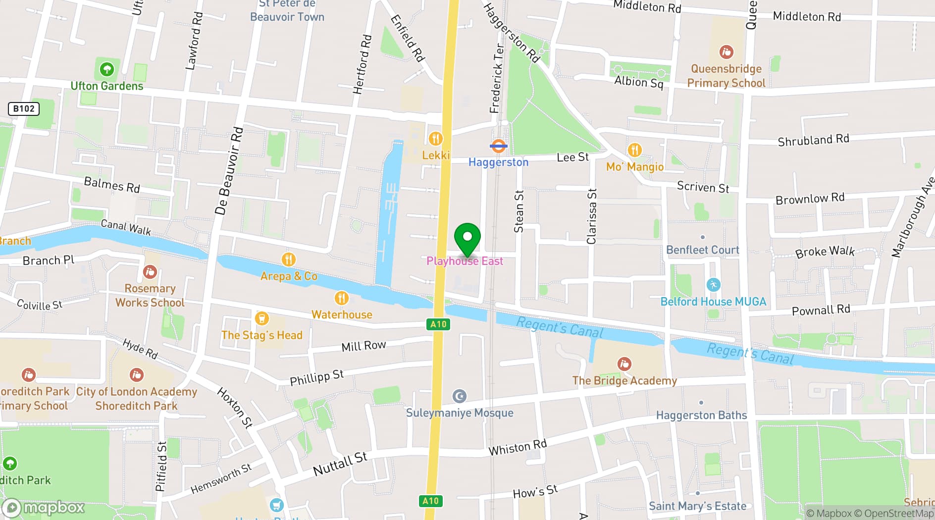Map showing Street Studios