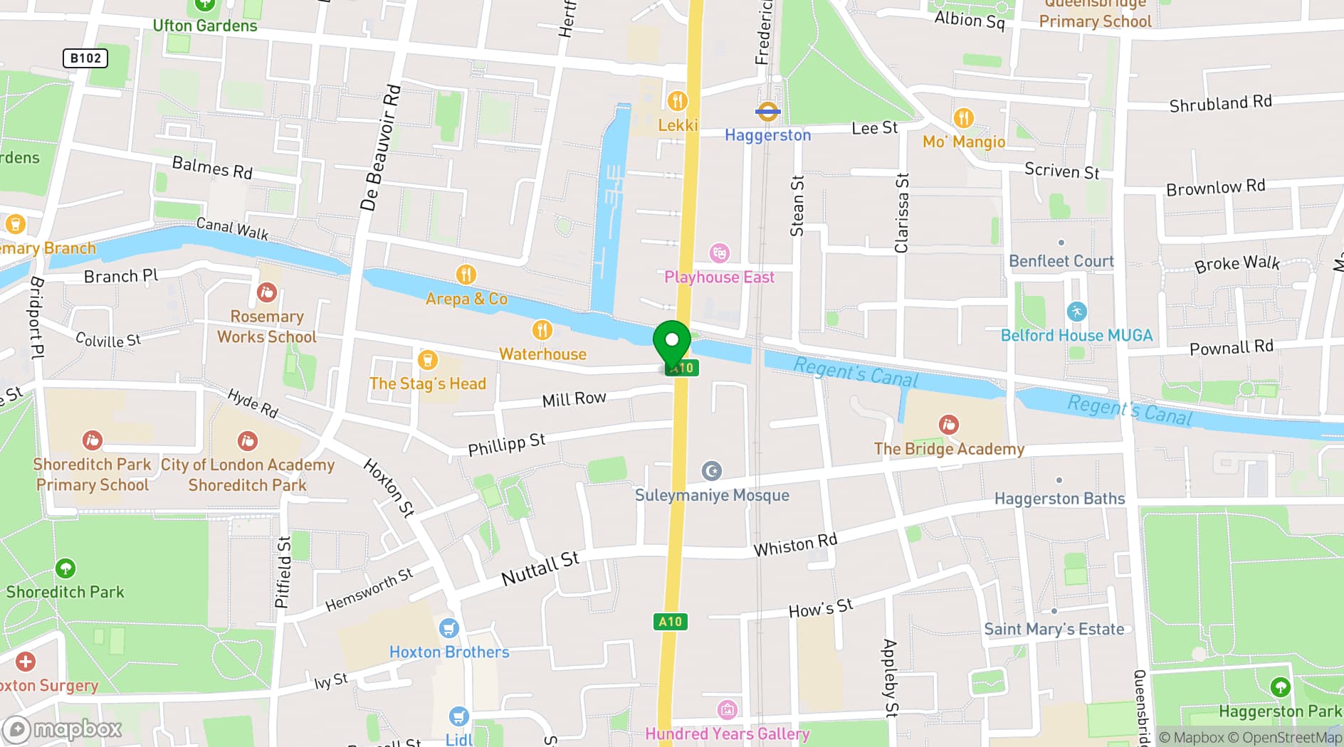 Map showing The Glory