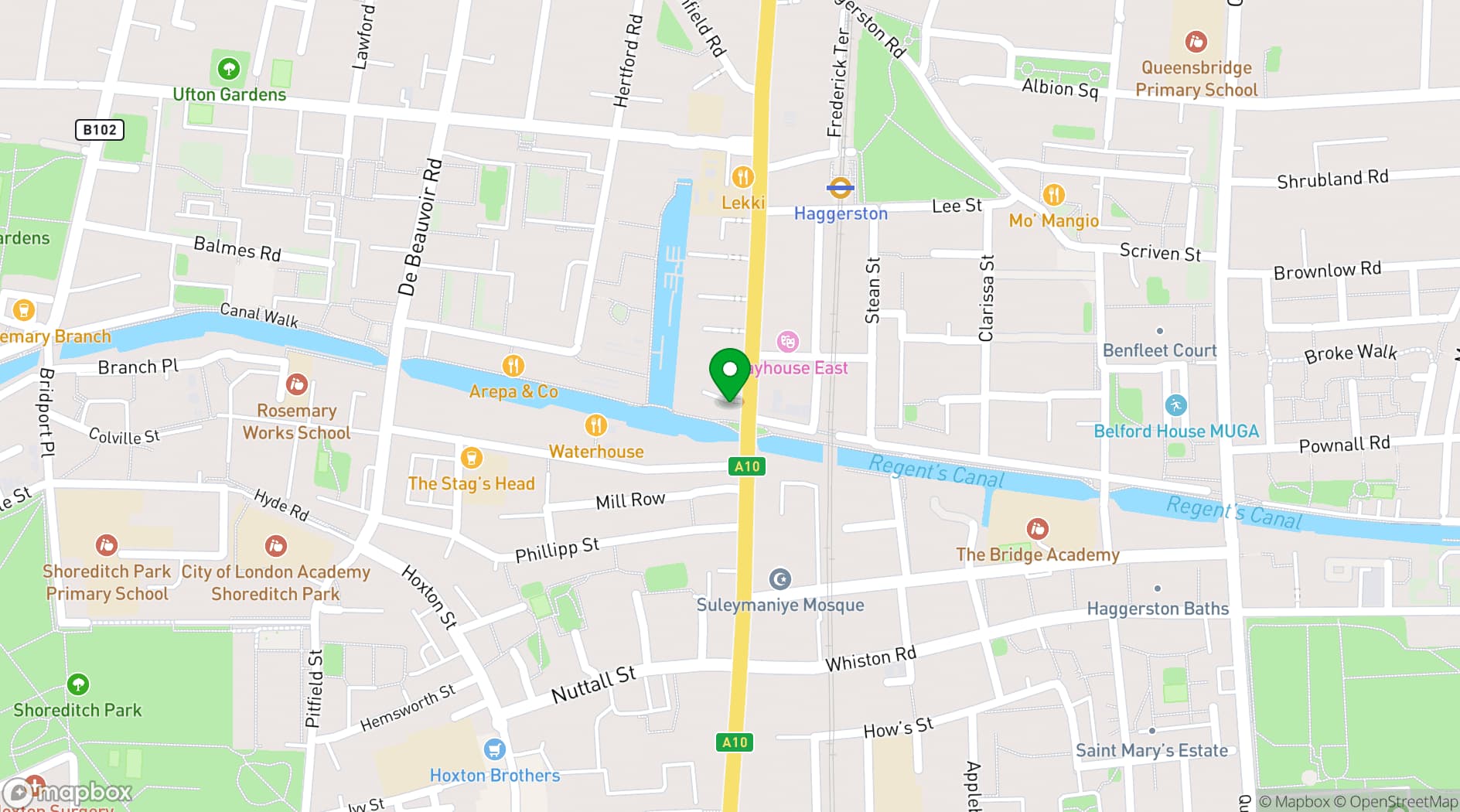 Map showing Baltic Studios