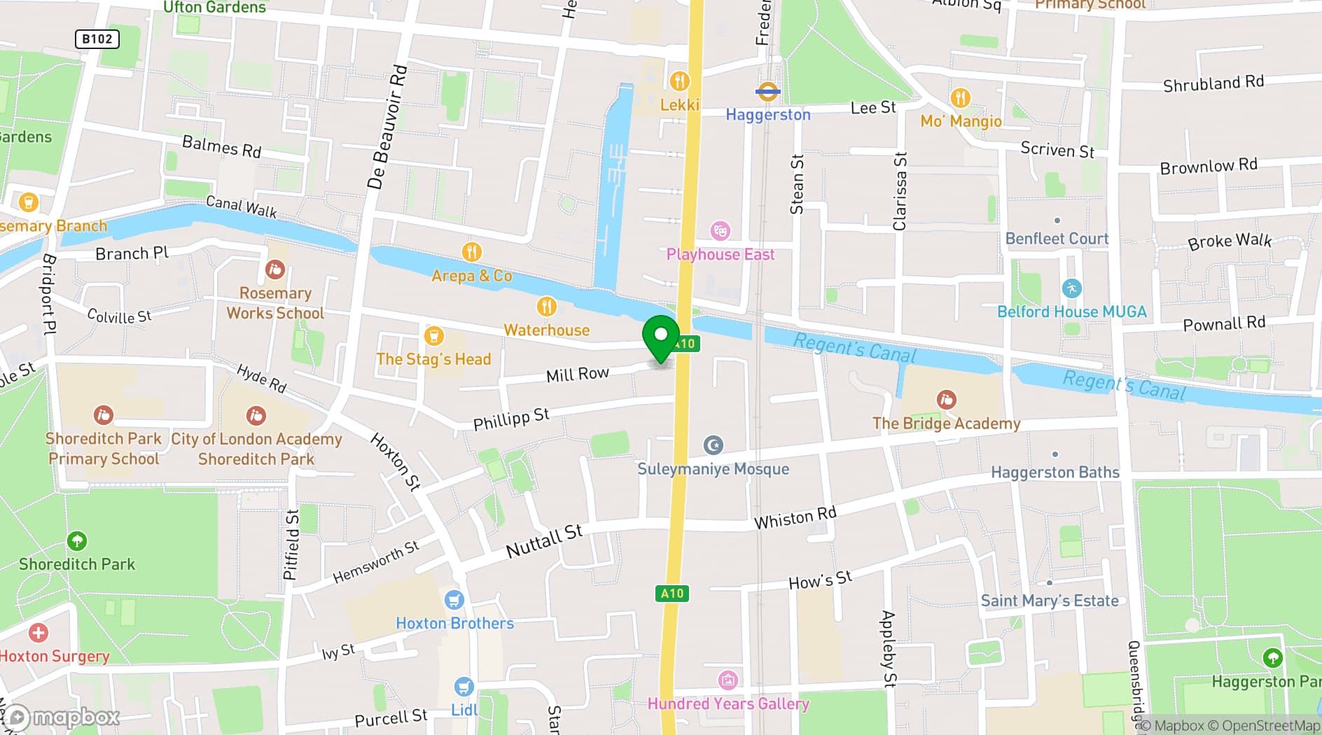 Map showing ALL PROJECTS