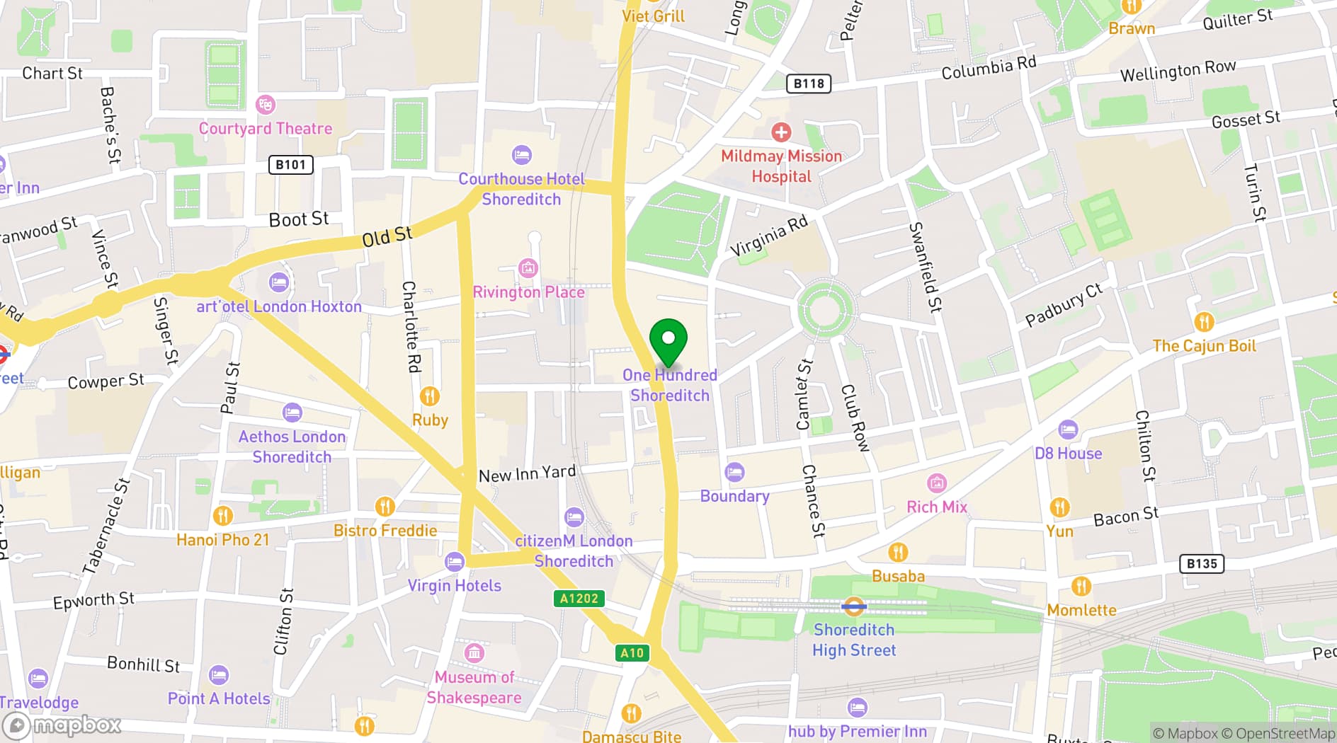Map showing Kaso Rooftop