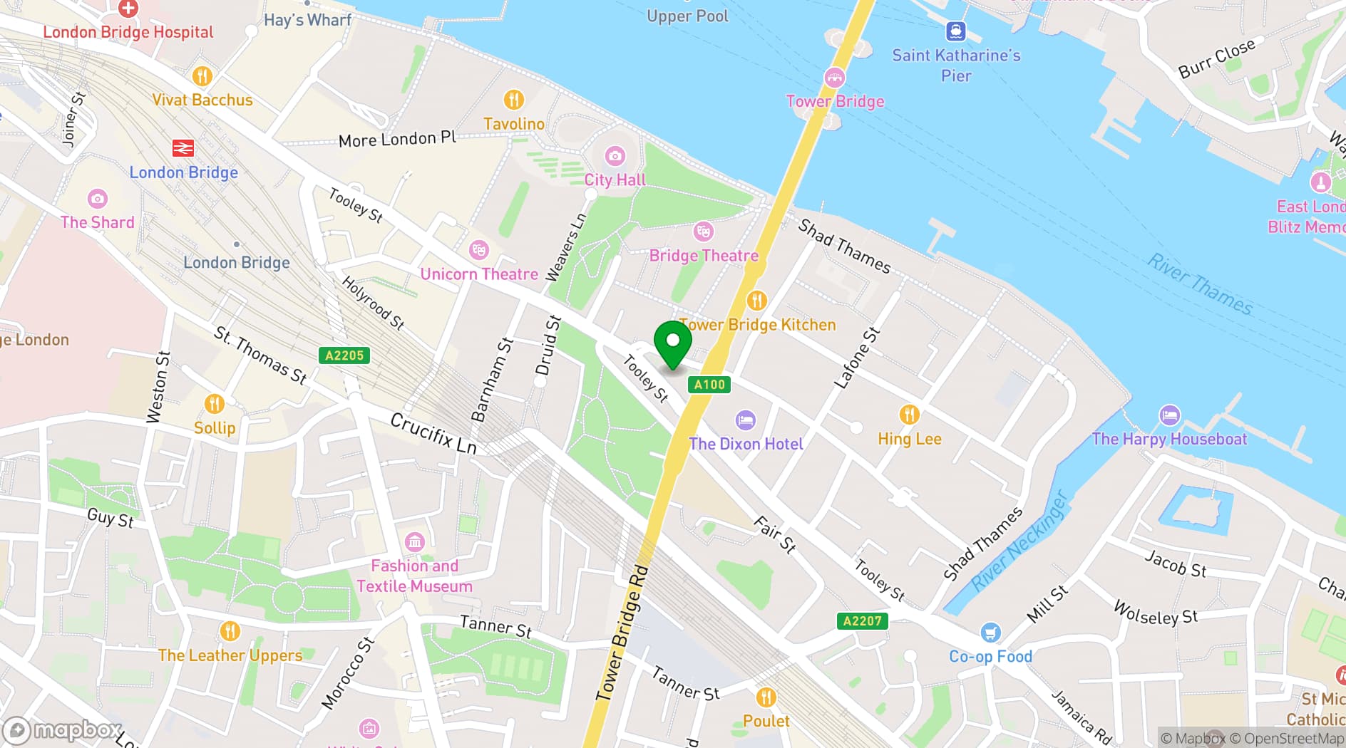 Map showing Restaurant Story