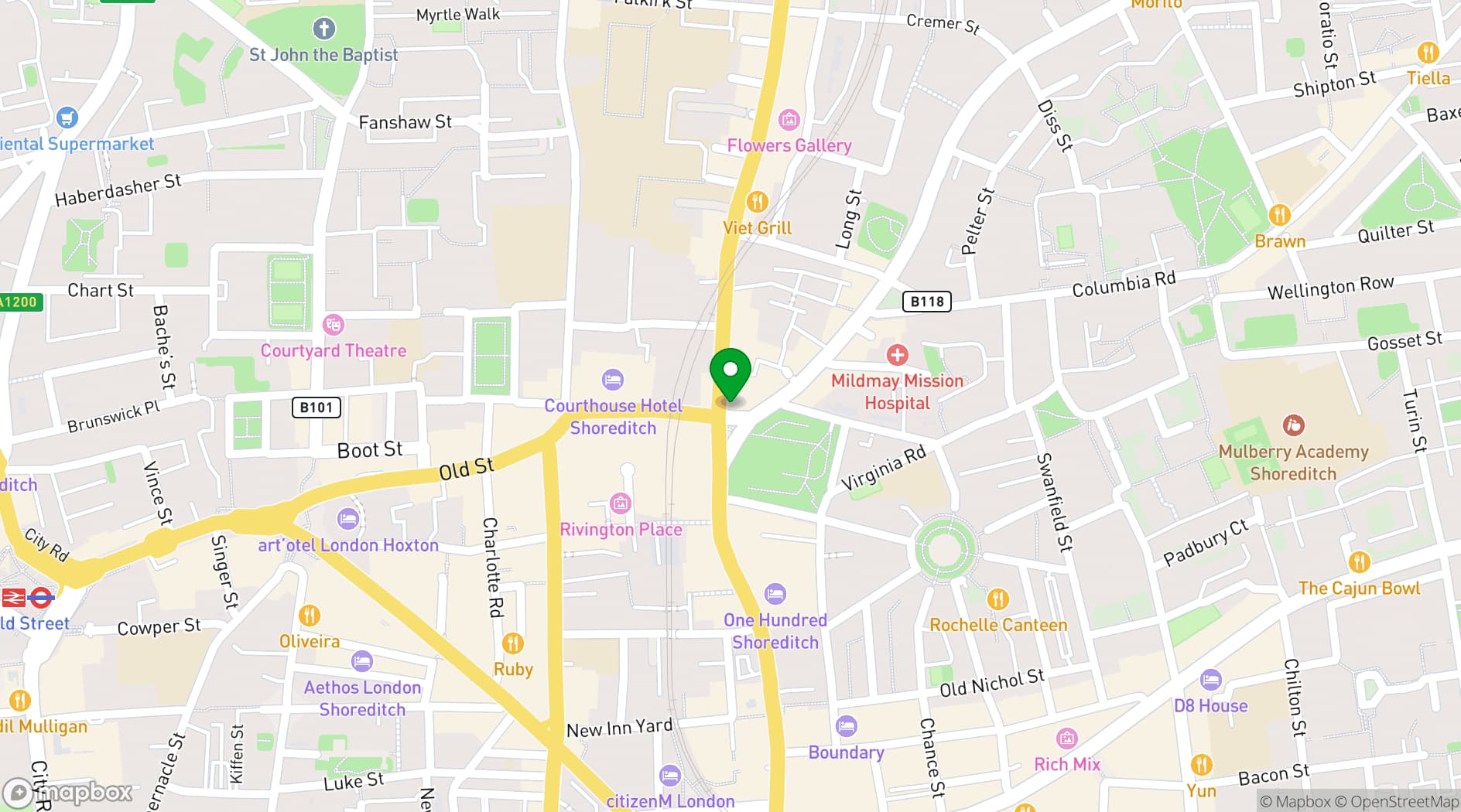 Map showing Kachette Annex