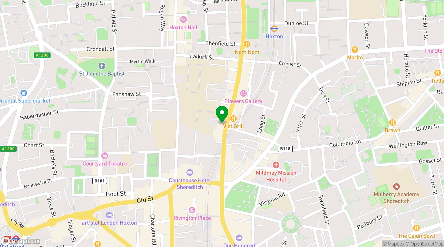 Map showing Accelerator London
